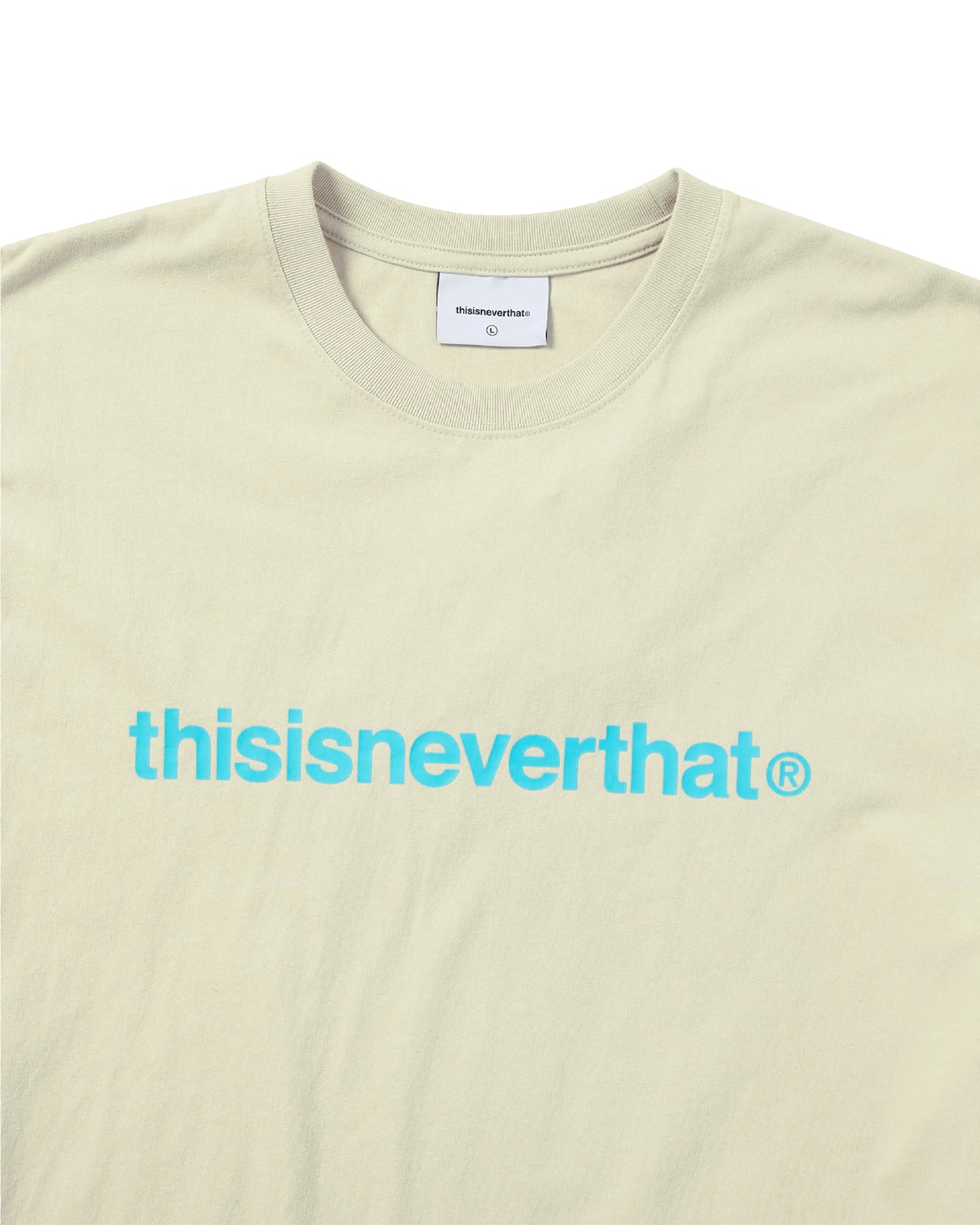 TSHIRT T LOGO PALE LIME