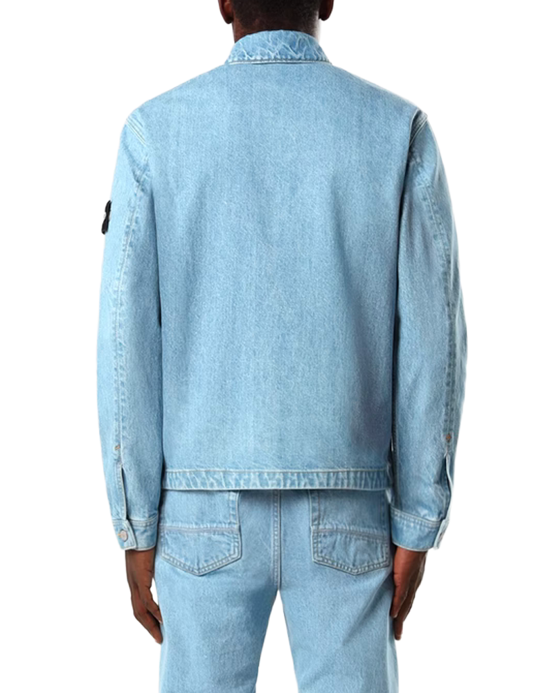 BIKER JACKET 4100006 S0J33 BLUE LIGHT WASH