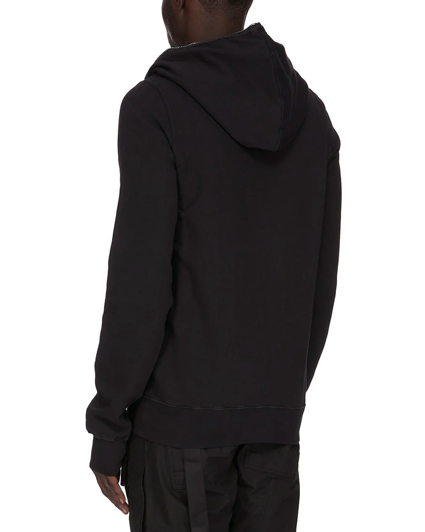Sweat zippé Rick Owens DRKSHDW Gimp noir, capuche et fermeture éclair, dos