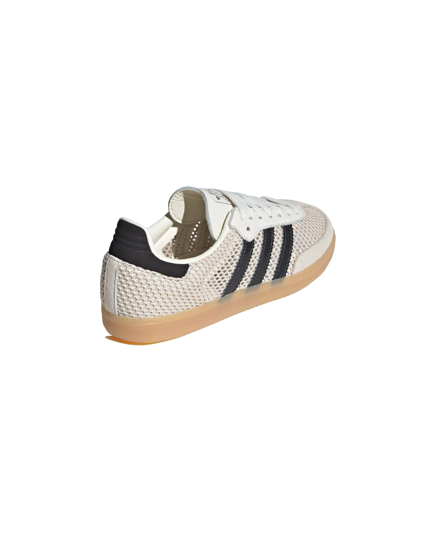 Sneakers Adidas Samba OG blanc cassé et noir semelle gum dos