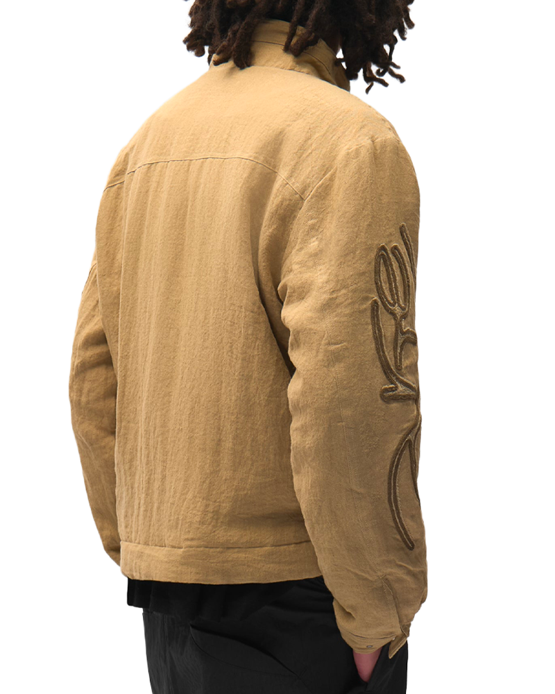 SWIRL UTILITY JACKET BROWN