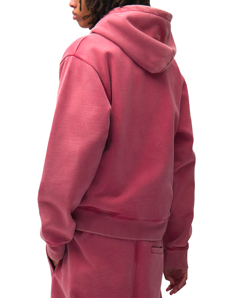STENCIL SUNFADE ZIP HOODIE RED