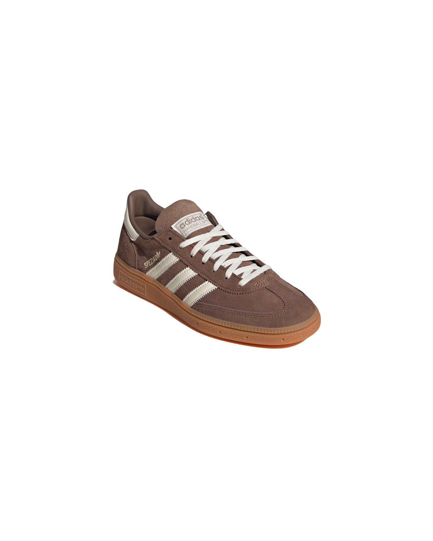 Sneakers Adidas Handball Spezial marron et crème semelle gomme face