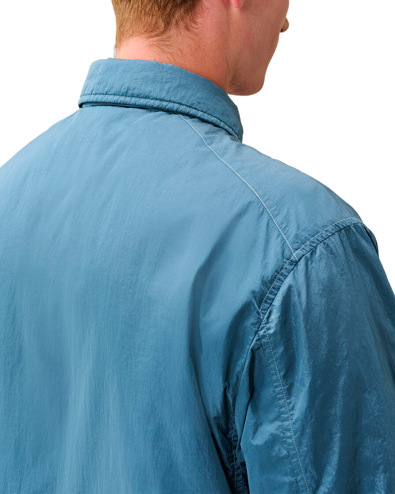 CHROME-R PADDED BUTTON OVERSHIRT ORION BLUE