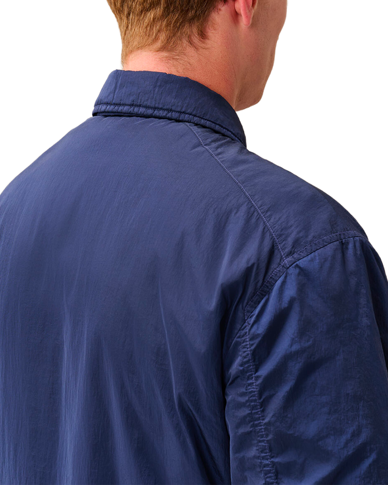 Surchemise C.P. Company coloris Peacoat — vue de profil