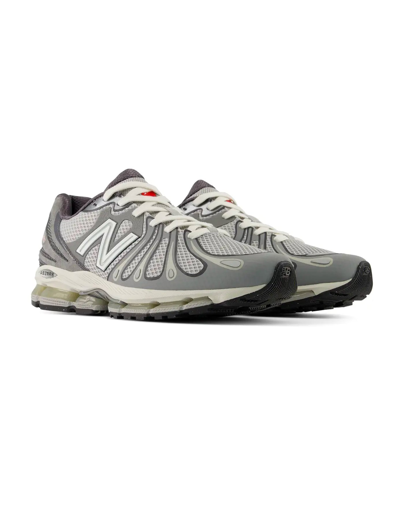 Sneakers New Balance 1890 gris ardoise et blanc cassé vue trois quarts
