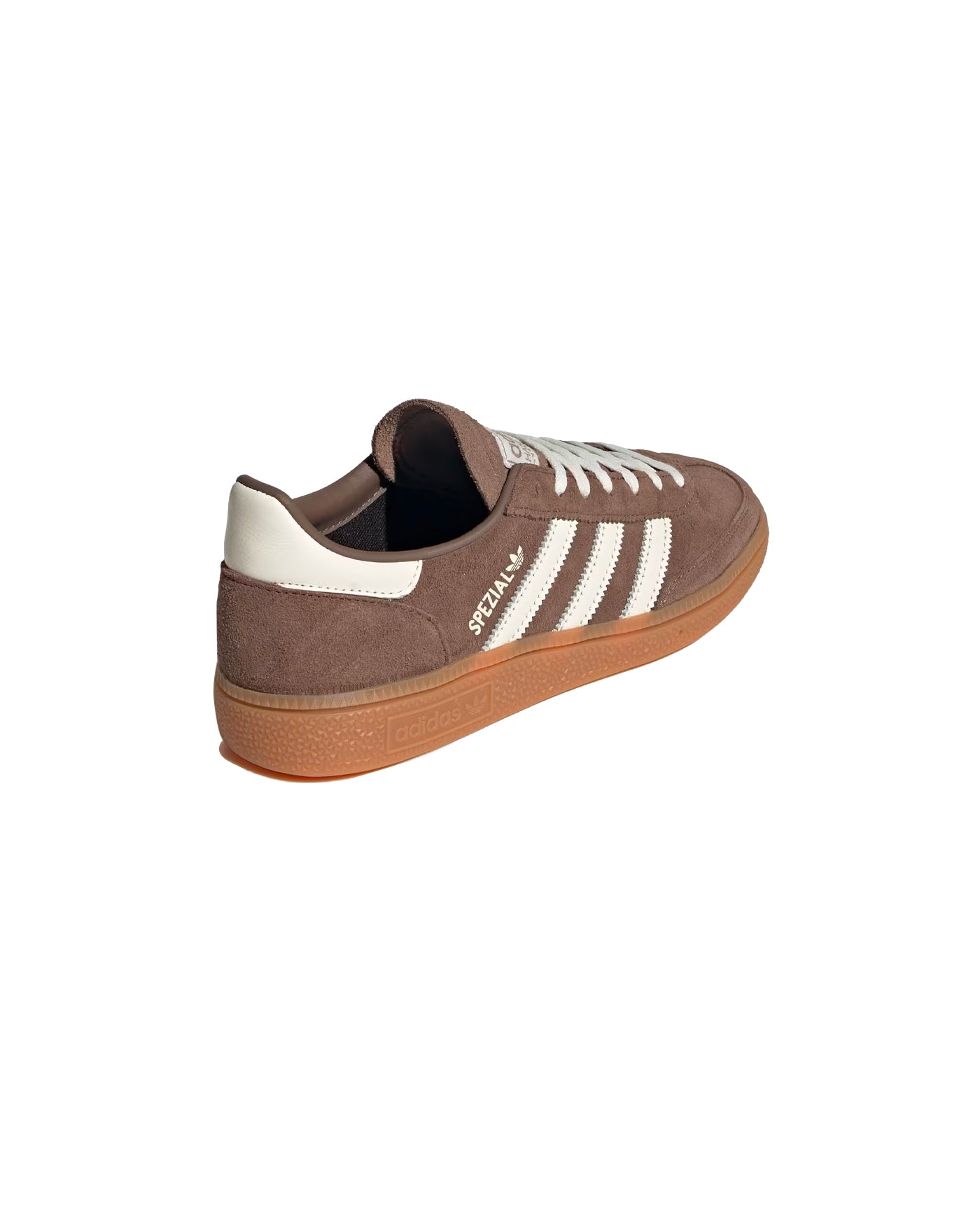 Sneakers Adidas Handball Spezial marron et crème semelle gomme dos