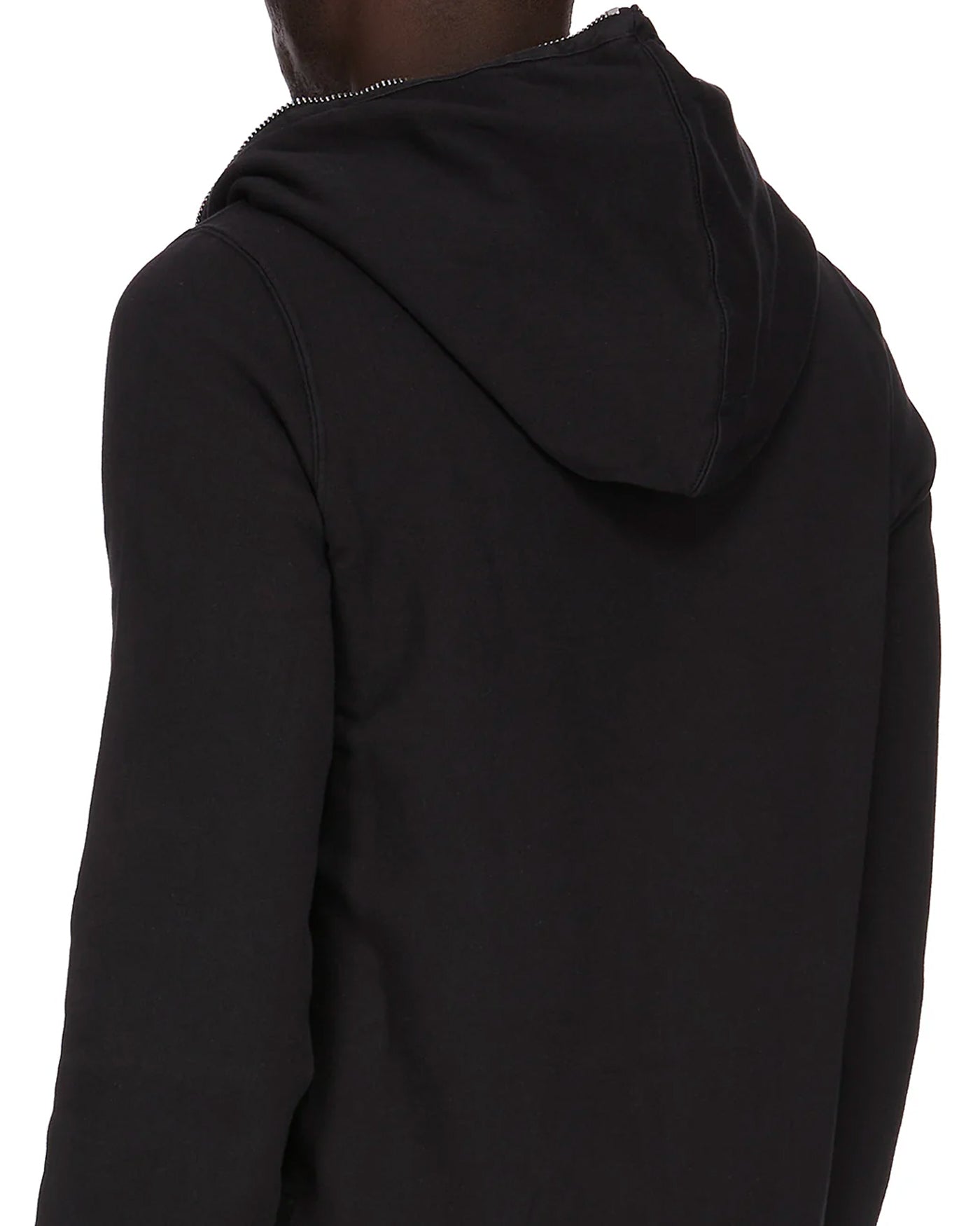 Sweat à capuche zippé Rick Owens DRKSHDW coloris noir vue dos