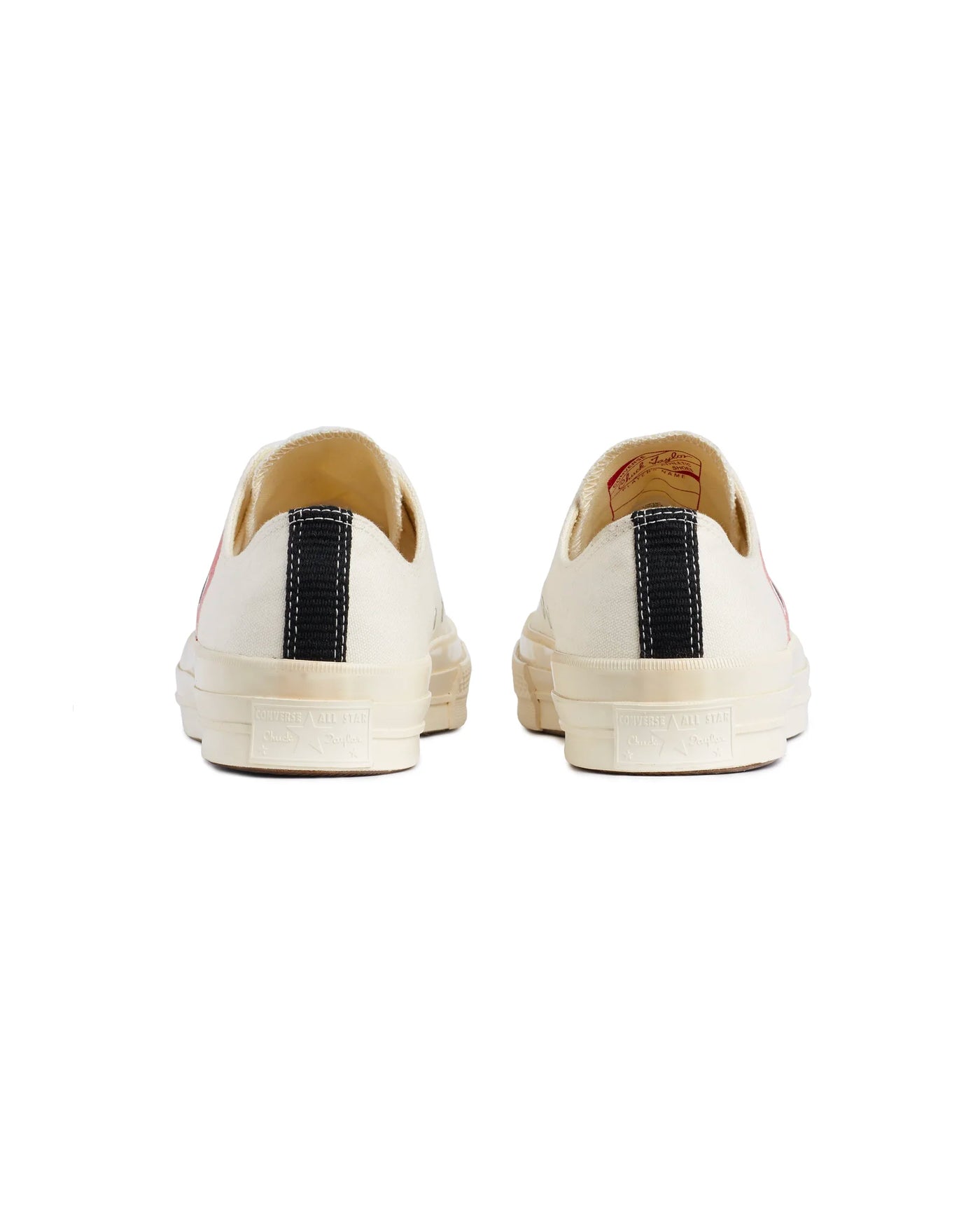Sneakers Converse x Comme des Garçons Play Chuck 70 Low blanches dos