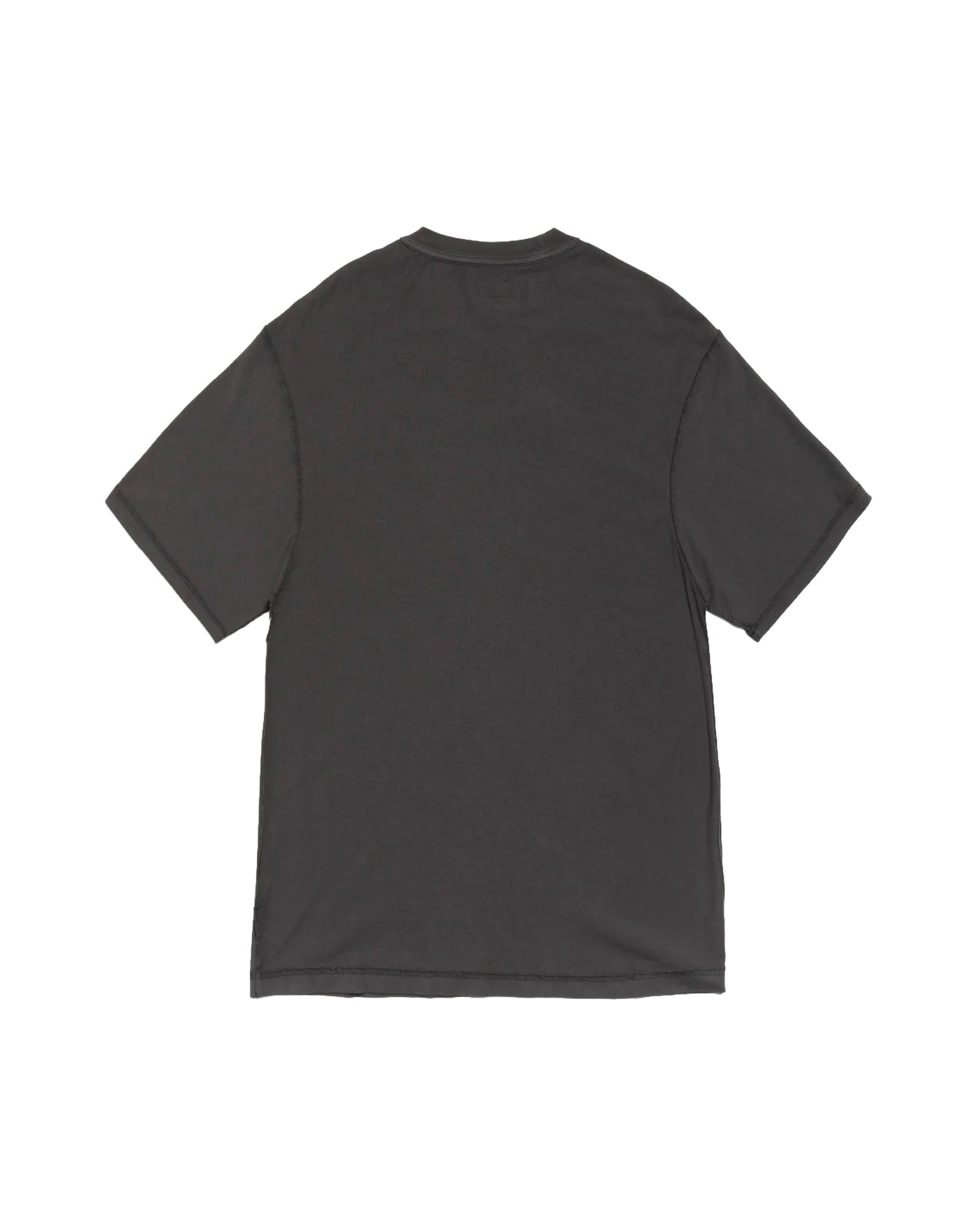 T-shirt Stüssy Lazy Vintage gris anthracite délavé oversize dos