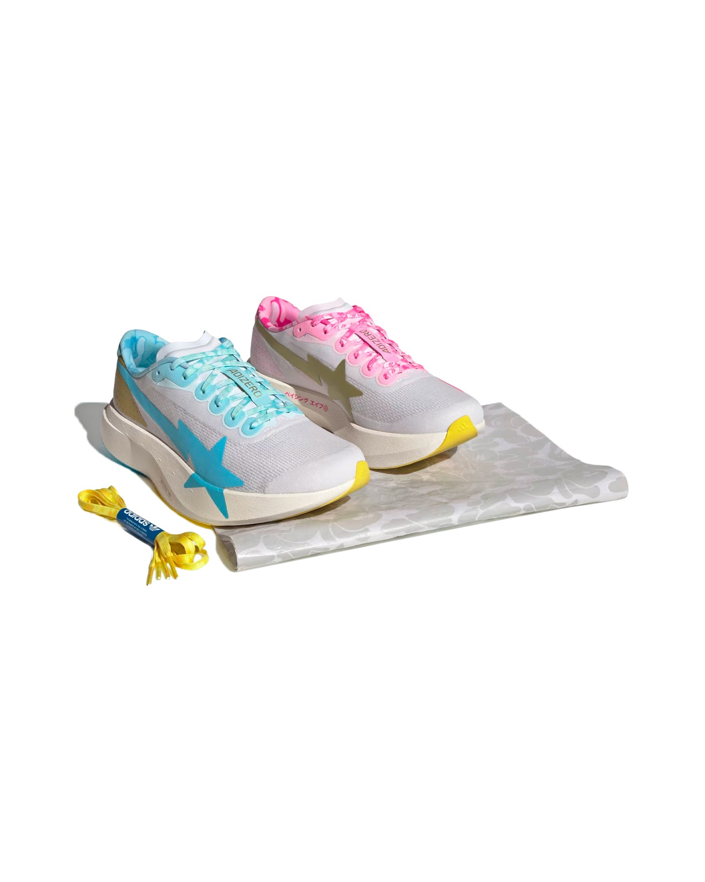 ADIZERO EVO SL BAPE CLOUD WHITE / GOLD METALLIC