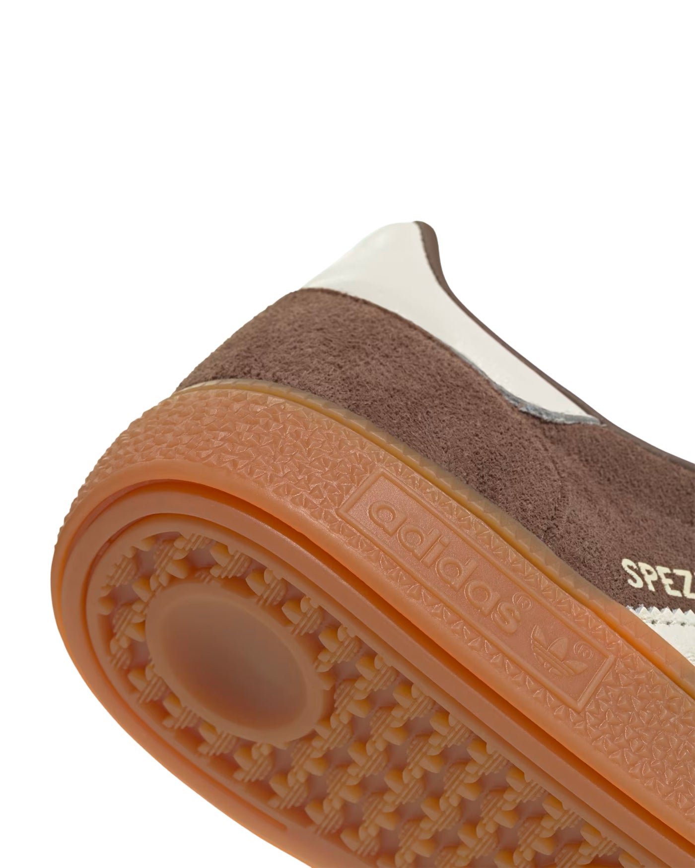 Sneakers Adidas Handball Spezial détail talon semelle gomme marron