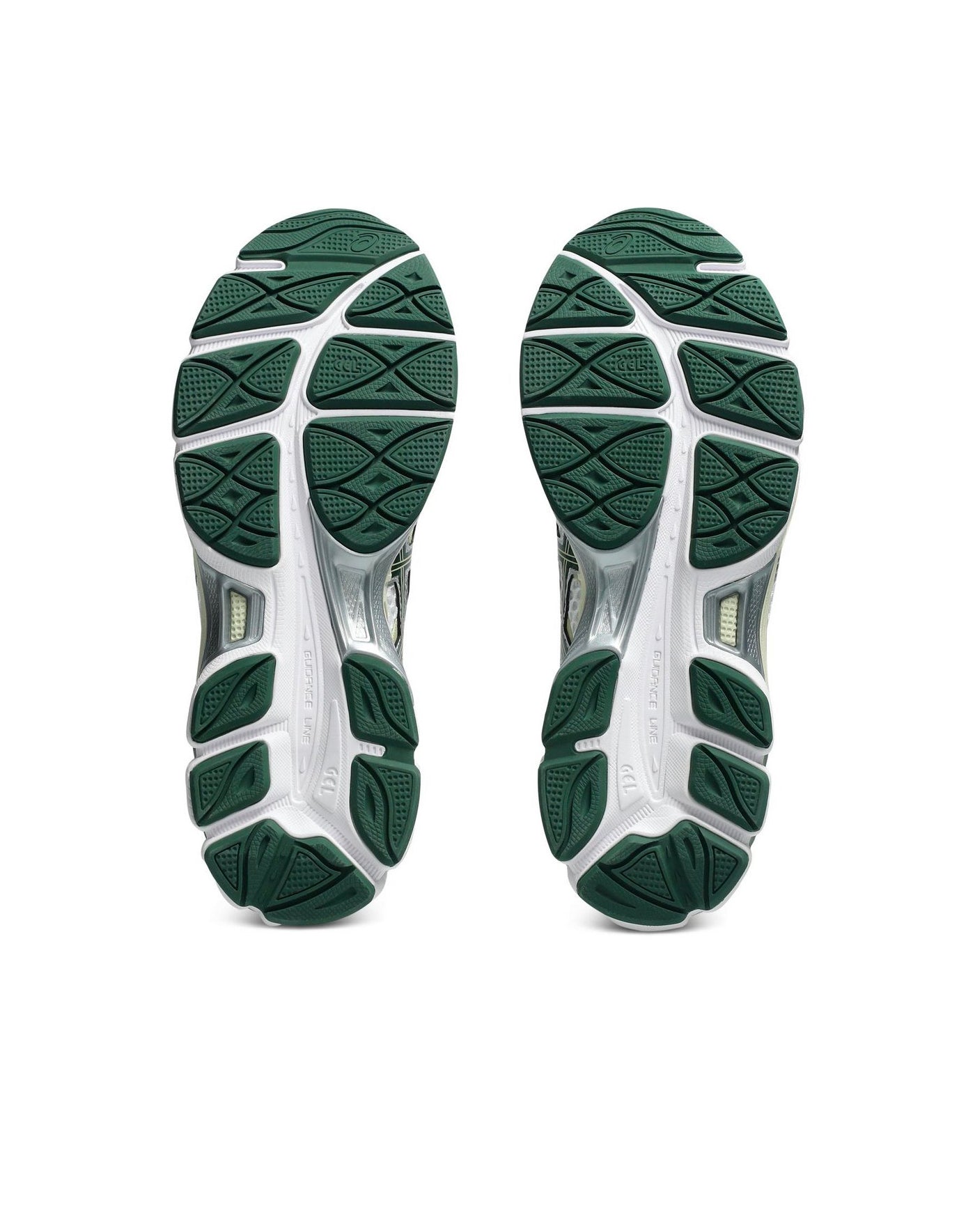 Sneakers Asics Gel-Cumulus 16 blanc et vert forêt vue semelle