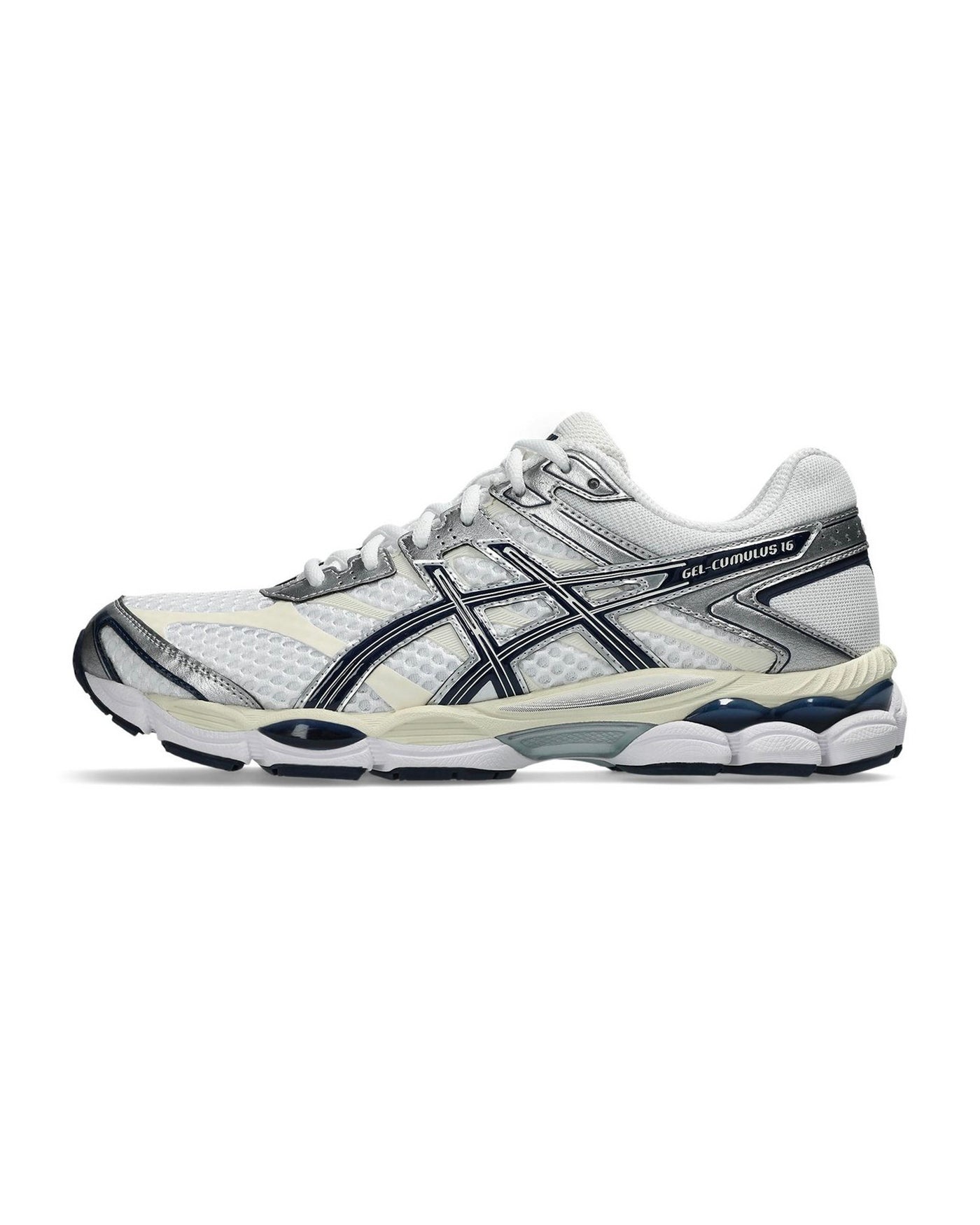 Sneakers Asics Gel-Cumulus 16 couleur blanc midnight vue profil gauche