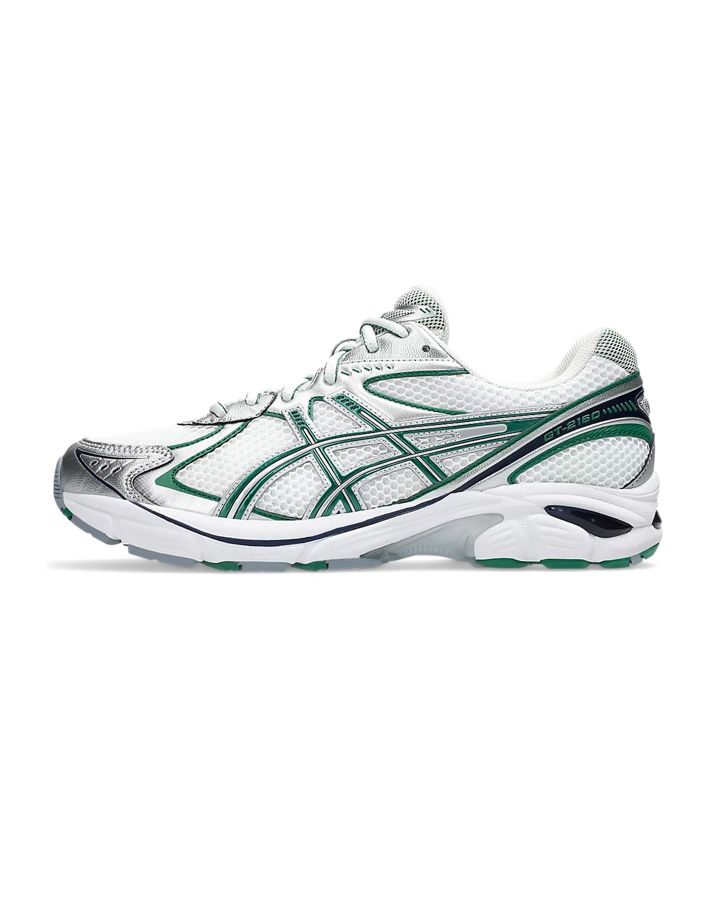 Sneakers Asics GT-2160 coloris blanc et vert shamrock profil gauche