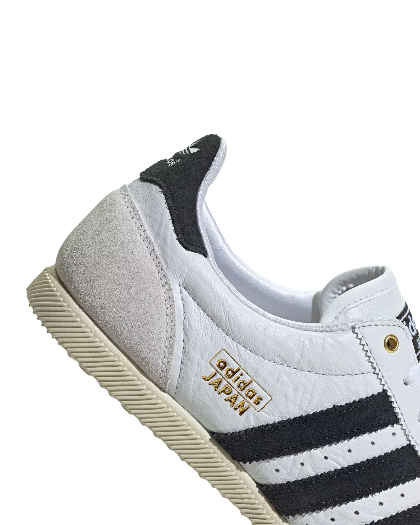 Sneakers Adidas Japan blanc et noir détail talon contrefort noir