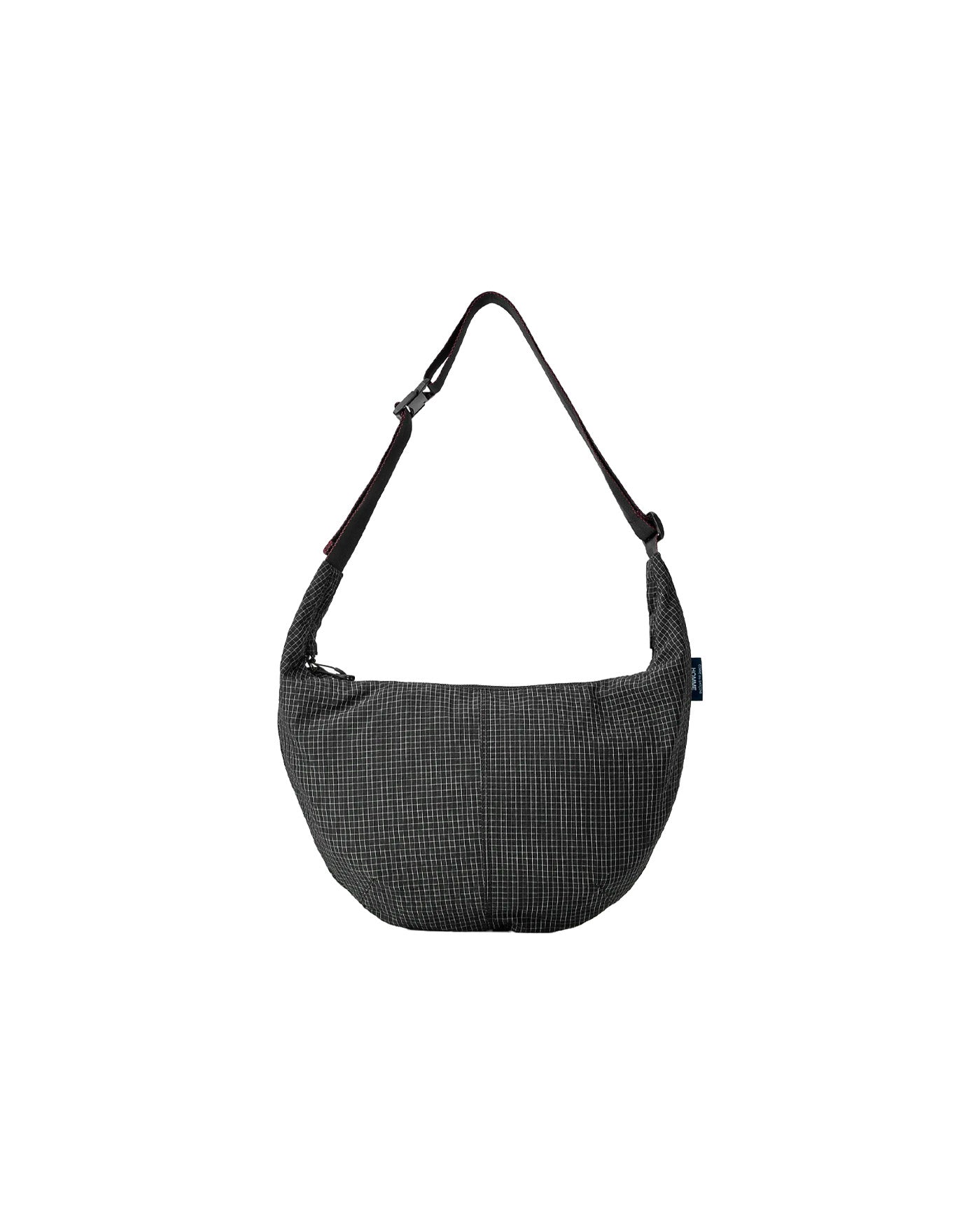 Sac sling Comme des Garçons Homme noir à carreaux blancs face