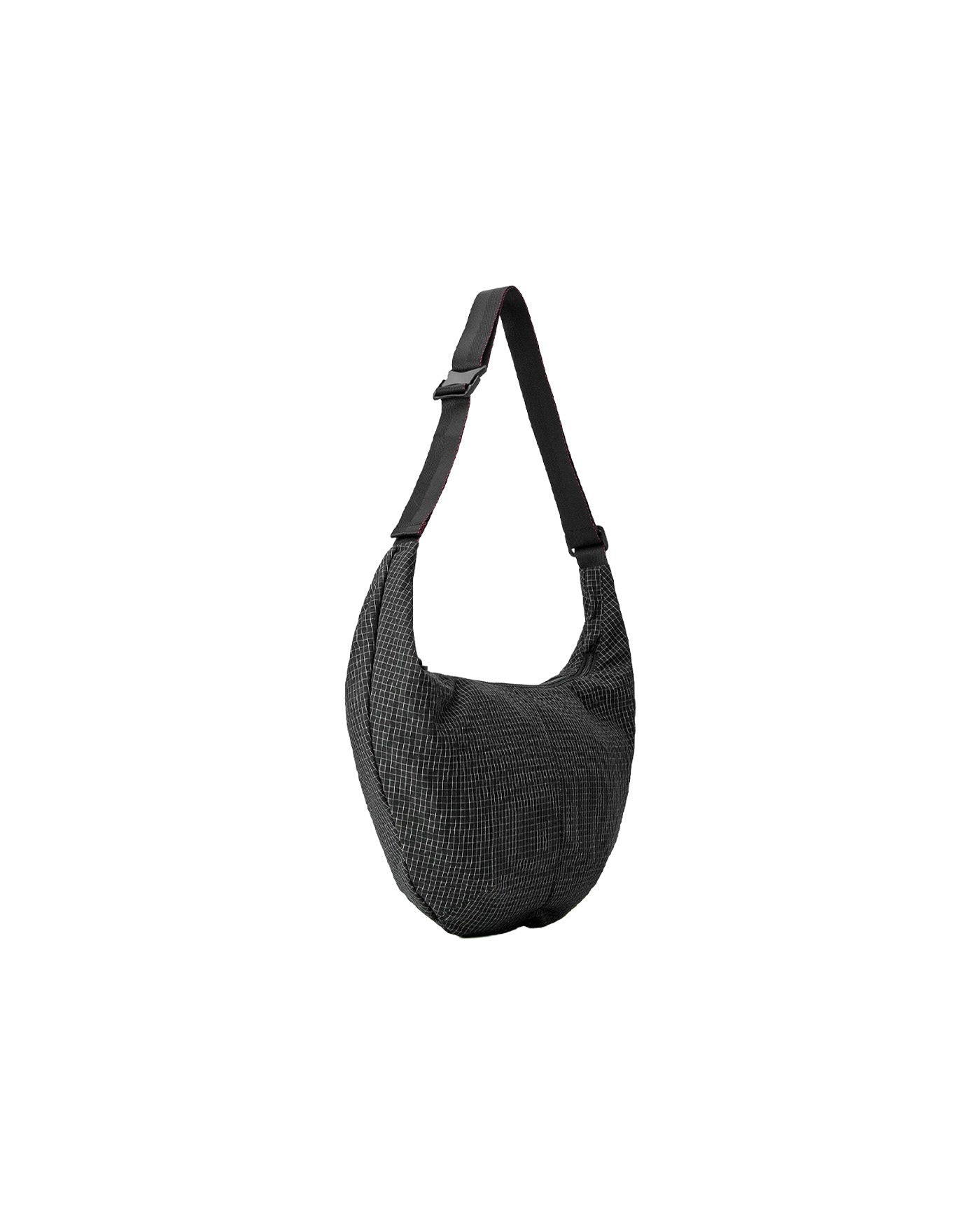 Sac sling Comme des Garçons Homme noir à carreaux profil droit