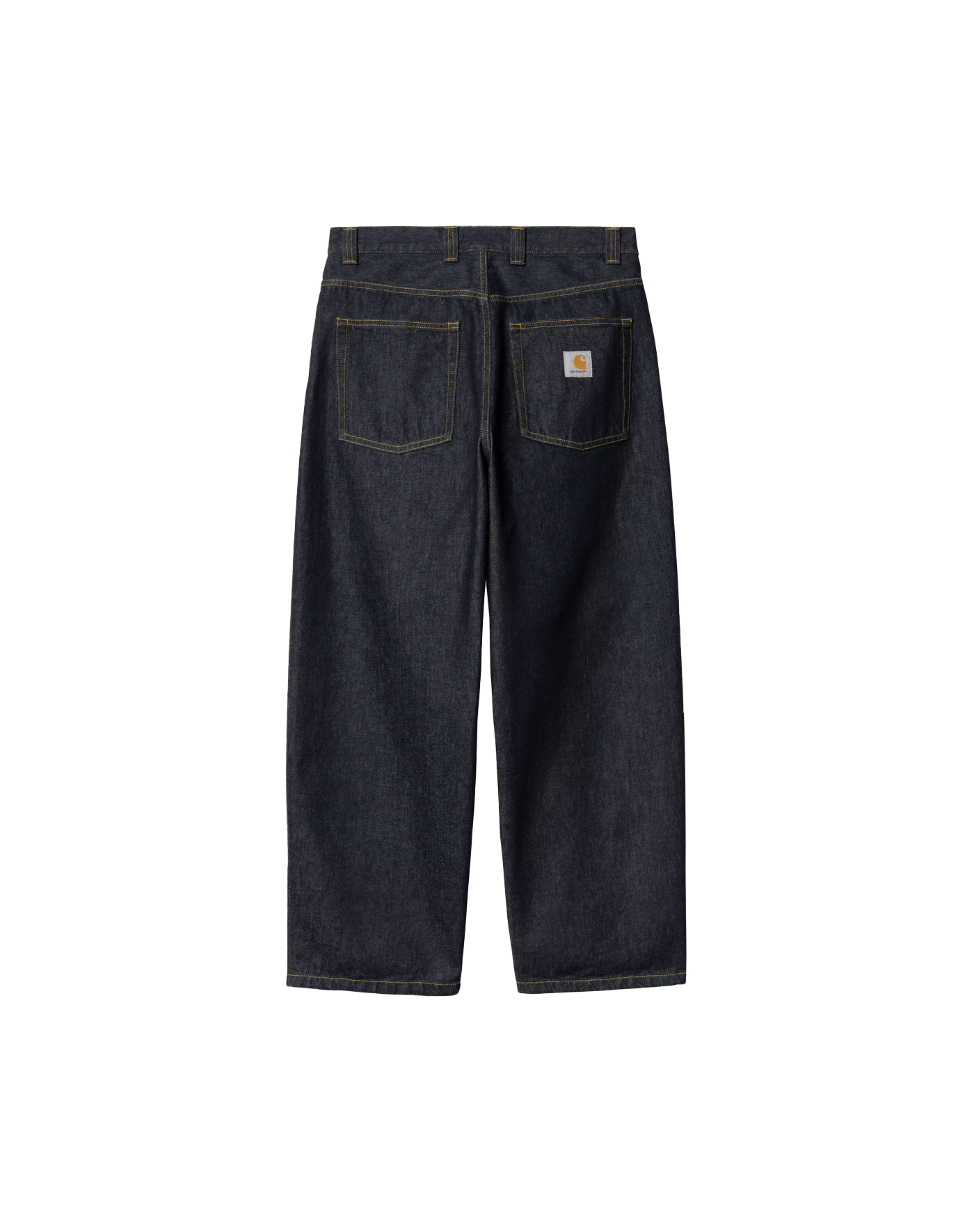 Jeans large Carhartt WIP Brandon Pant bleu rinsed denim brut dos