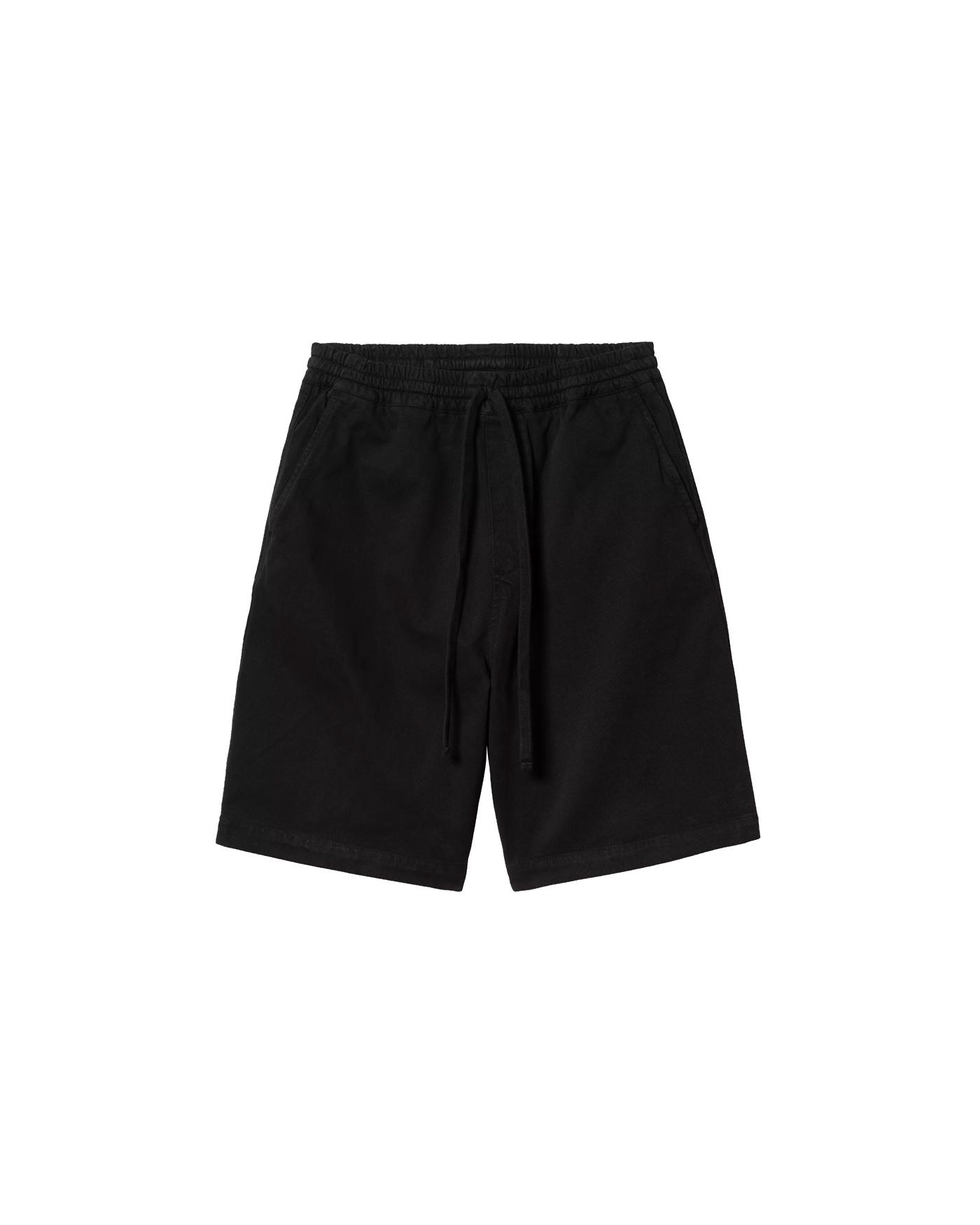 Short homme Carhartt WIP Floyd noir ceinture élastique vue face