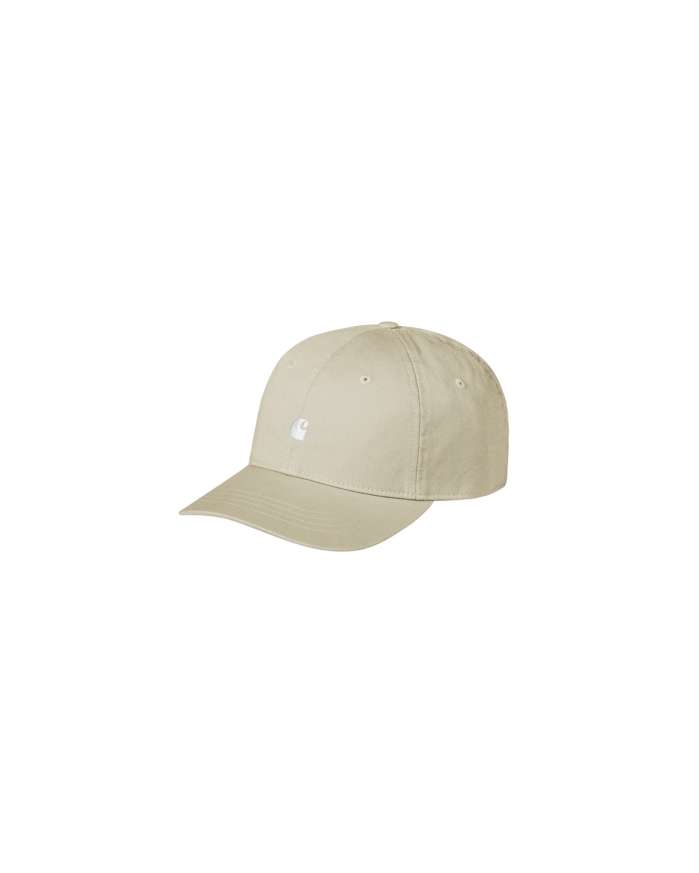 Carhartt WIP Madison Logo Cap Stone White vue de face