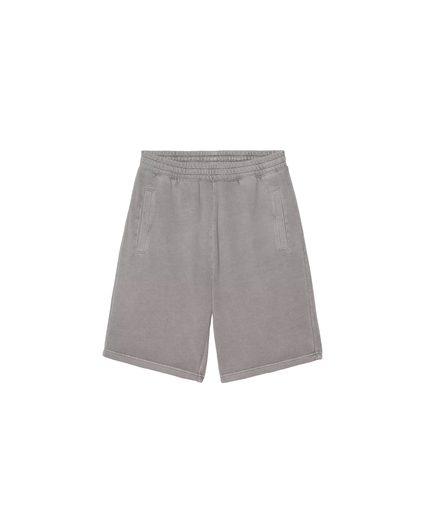 Short molleton Carhartt WIP Nelson Yosemite gris délavé vue de face