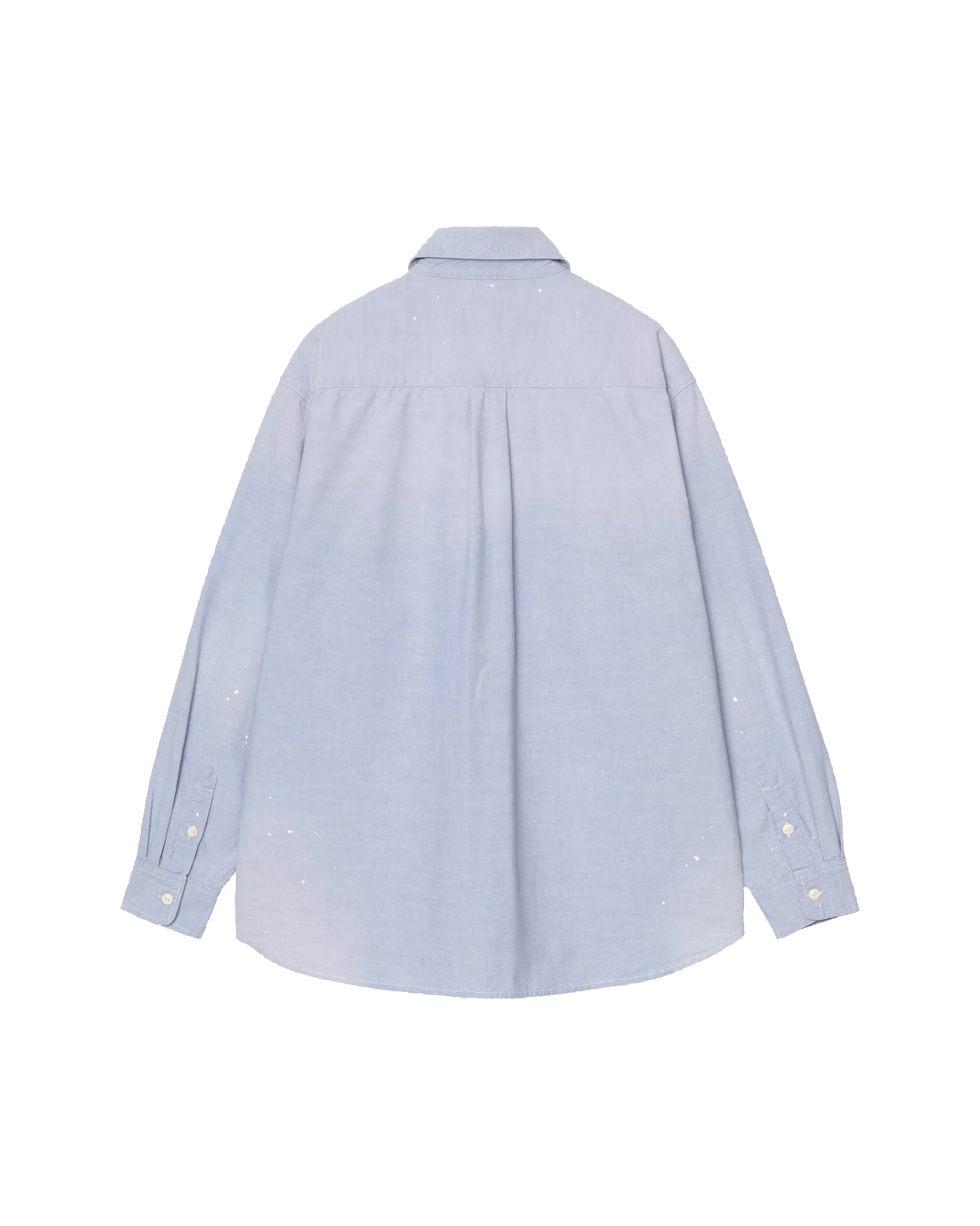 Chemise Carhartt WIP Painter bleue délavée taches peinture dos