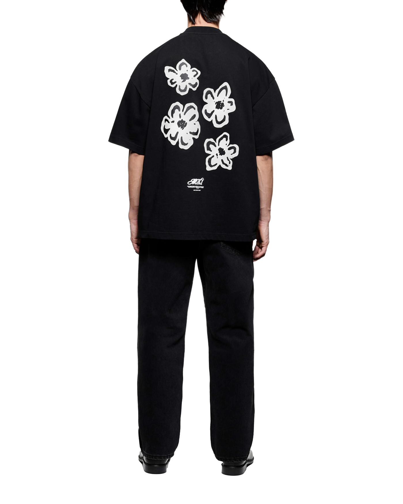 HIBISCUS T-SHIRT BLACK