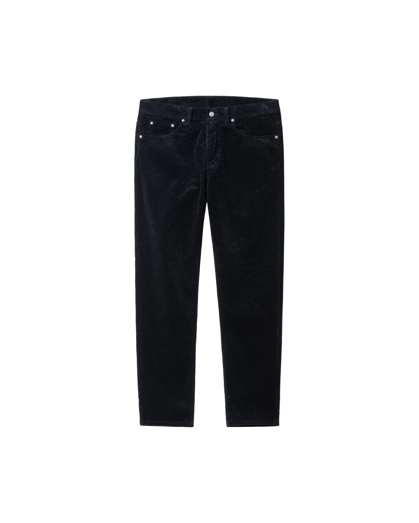 Pantalon Carhartt WIP Newel Pant coloris Dark Navy rinsed no length, vue de face