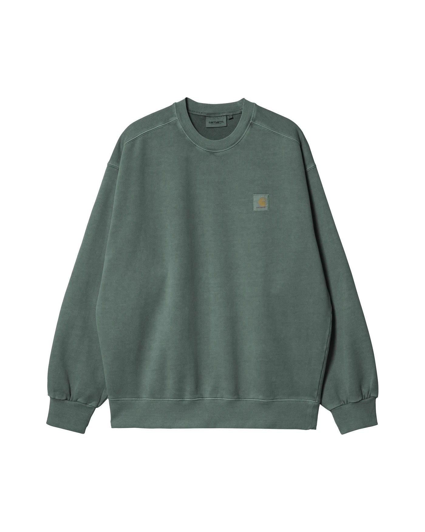 Sweat Carhartt WIP Vista Sweat coloris Dark Scarab garment dyed, vue de face