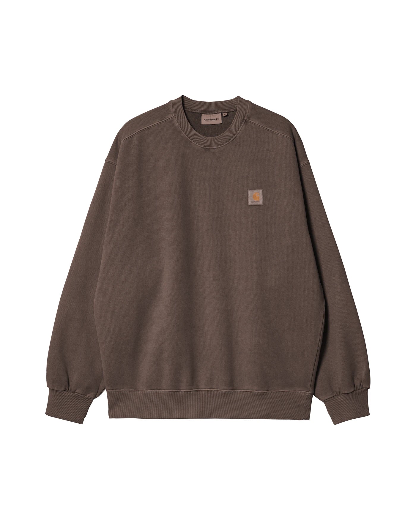 Sweat Carhartt WIP Vista Sweat coloris Tobacco garment dyed, vue de face