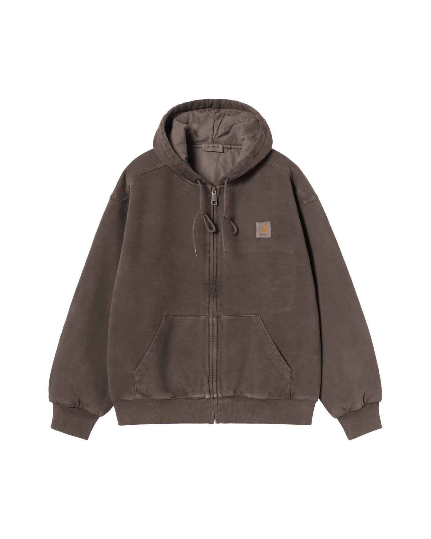 Veste Carhartt WIP Hooded Vista Jacket coloris Tobacco garment dyed, vue de face