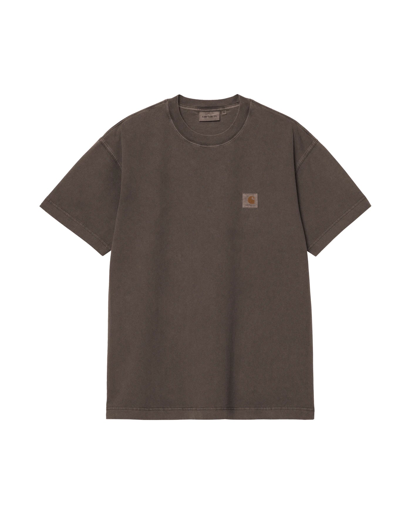 T-shirt à manches courtes Carhartt WIP S/S Vista T-Shirt coloris Tobacco garment dyed, vue de face