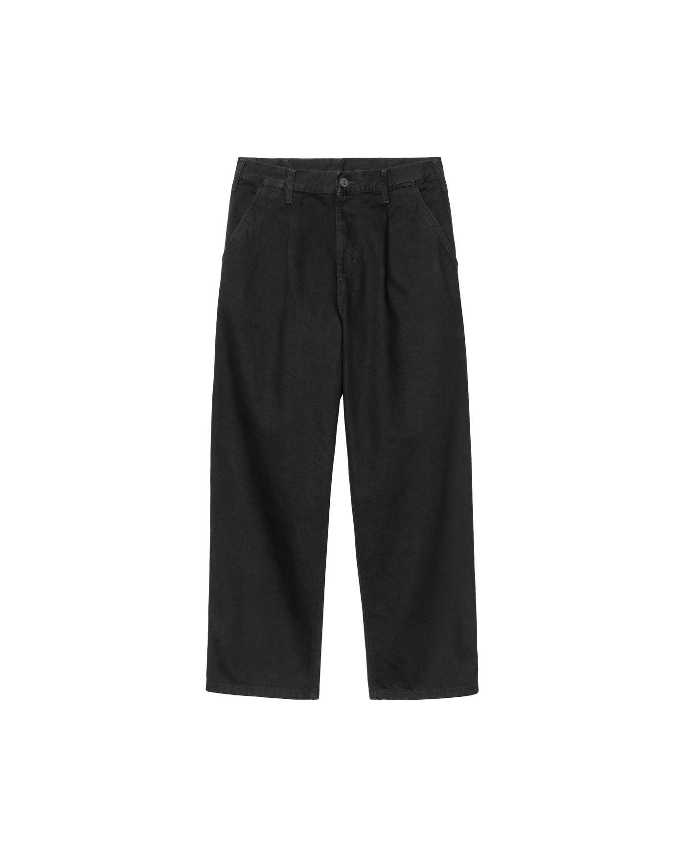 Pantalon Carhartt WIP Jace Pant coloris Black rinsed no length, vue de face