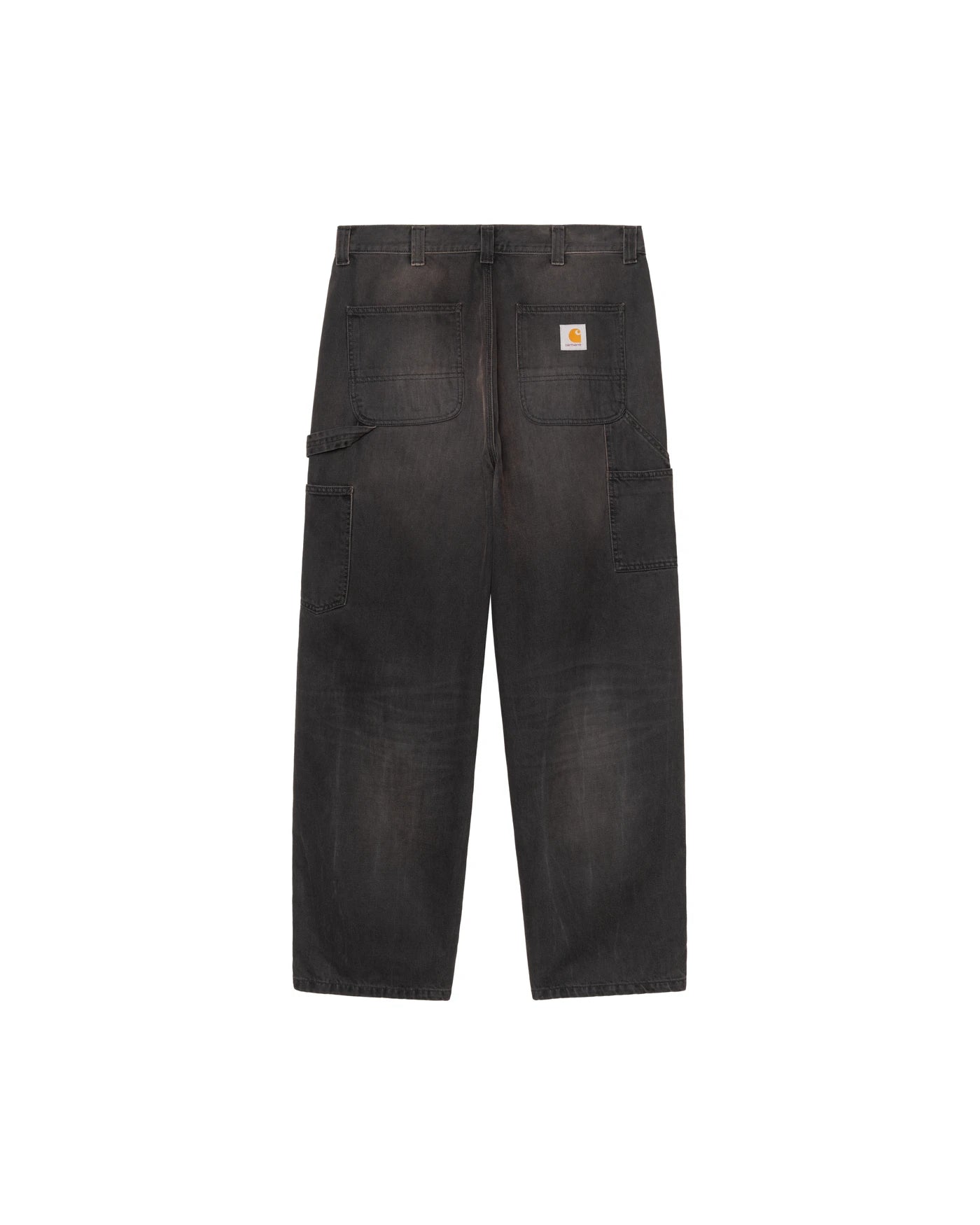 Pantalon Carhartt WIP OG Single Knee Pant coloris Black tobacco used wash, vue de dos