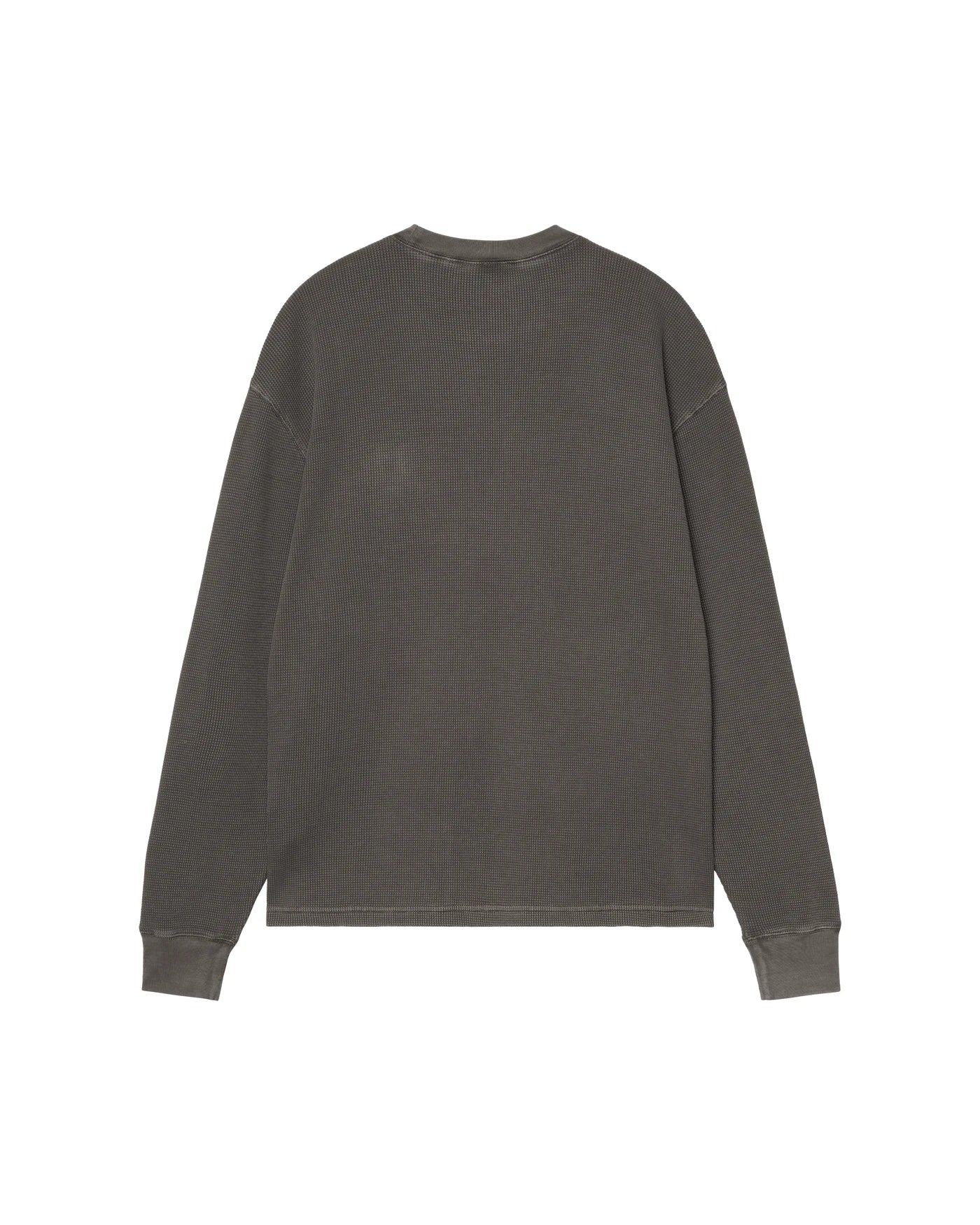 T-shirt à manches longues Carhartt WIP L/S Vista Waffle T-Shirt coloris Black garment dyed, vue de dos