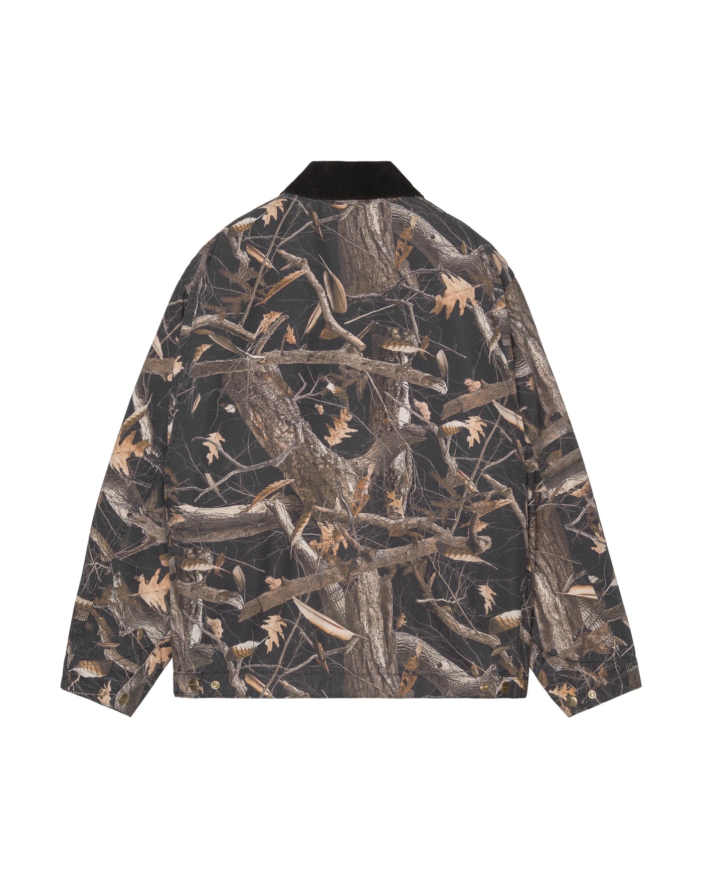 Veste Carhartt WIP OG Detroit Jacket coloris Camo Feather Tree, Black / heavy, vue de dos