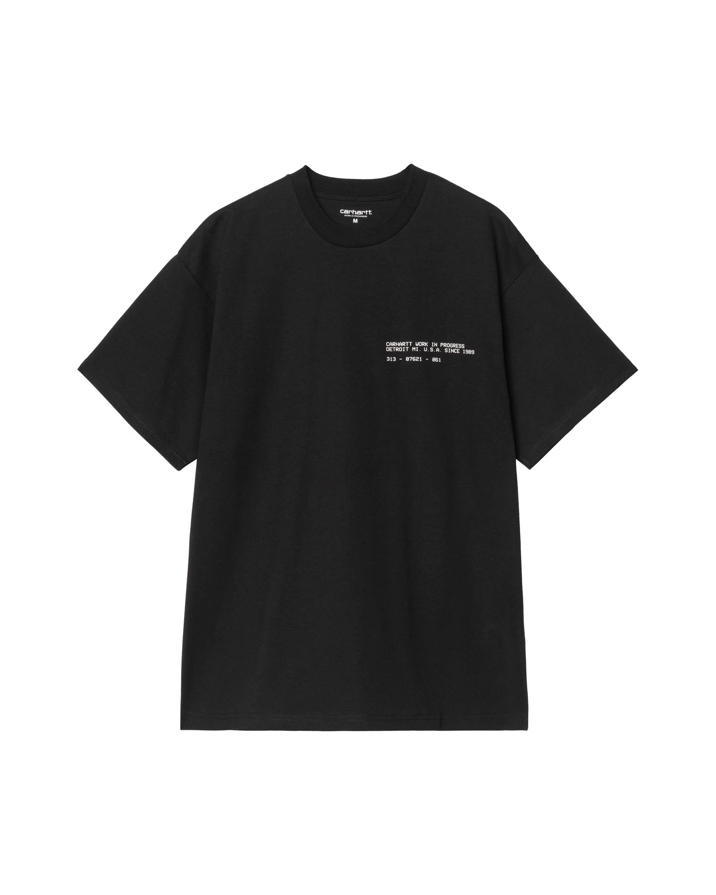 T-shirt à manches courtes Carhartt WIP S/S Feather Progress T-Shirt coloris Black, vue de face
