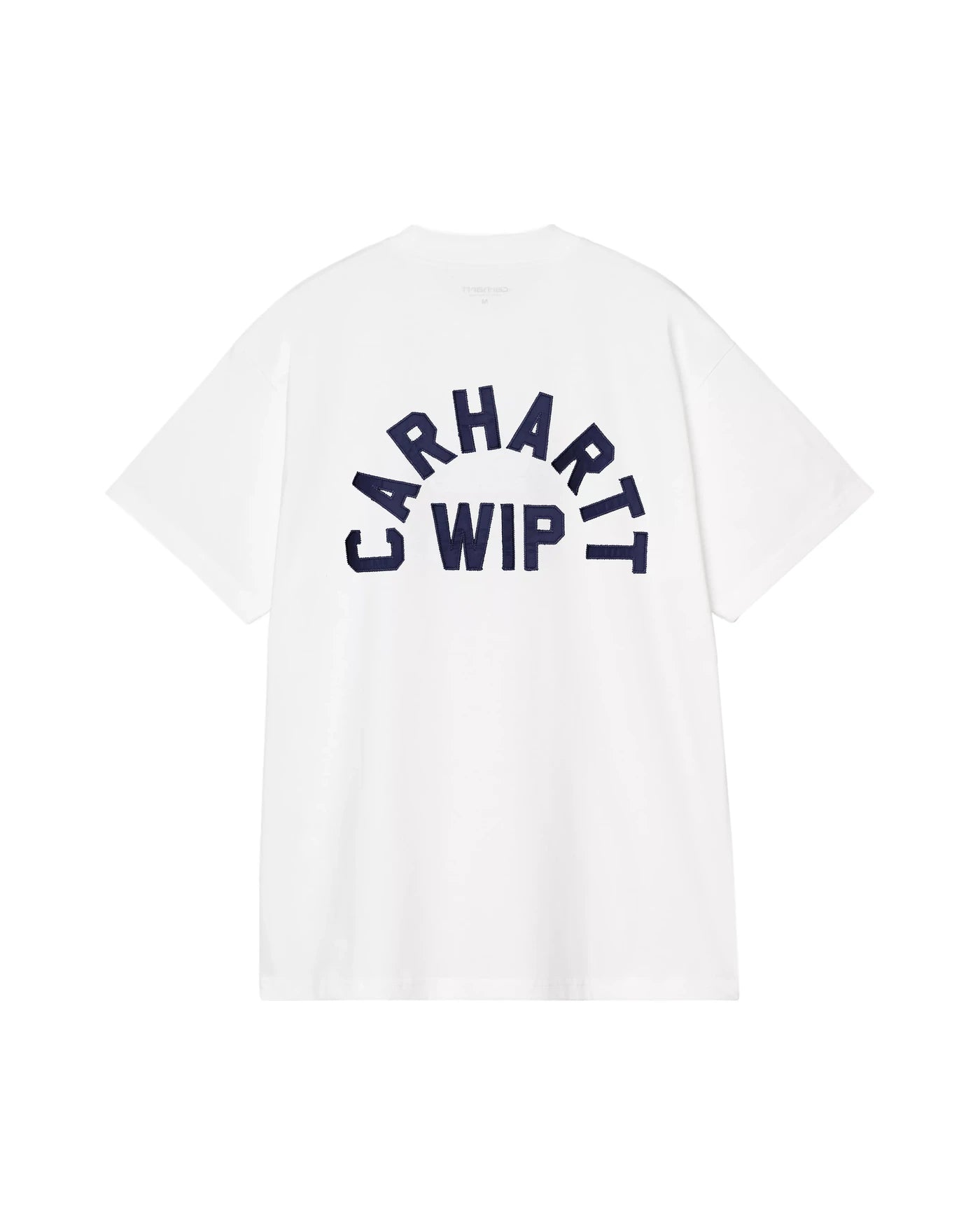 T-shirt Carhartt WIP S/S Arch Script coloris WHITE / DARK NAVY, vue de dos