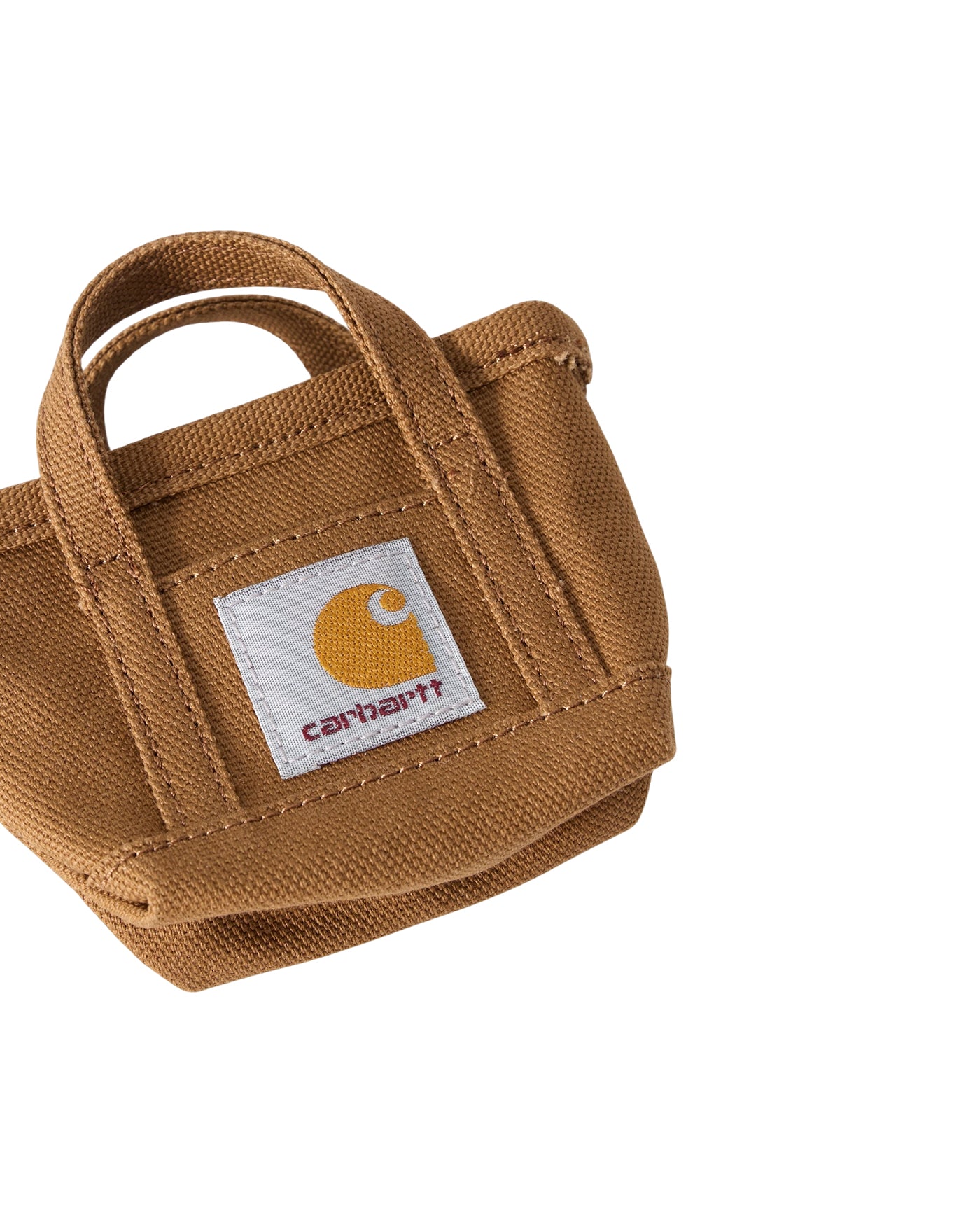 Logo Carhartt WIP sur le Mini Tote Keychain Hamilton Brown