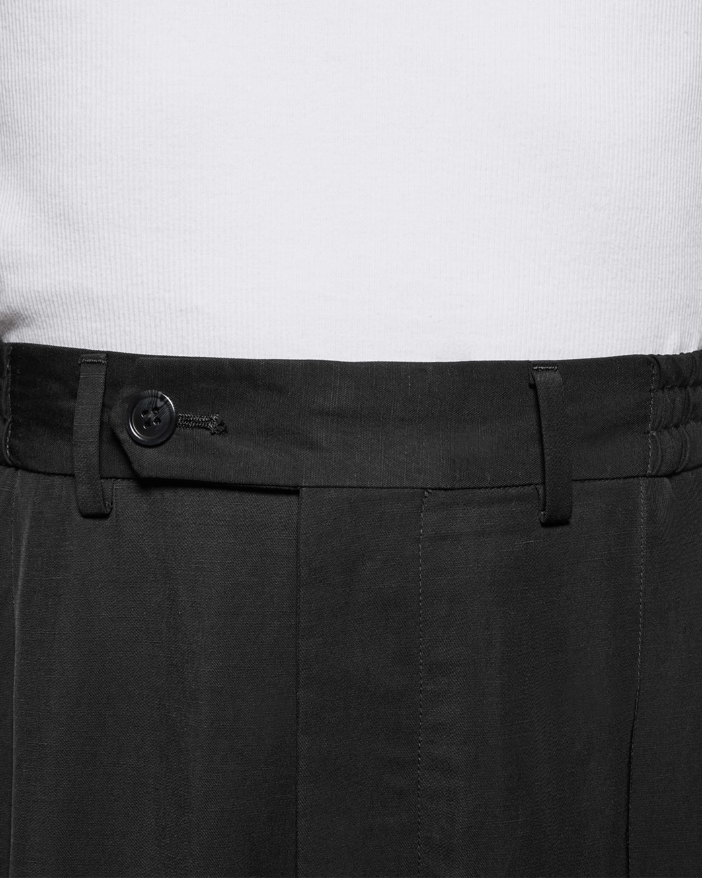 PLEATED SUIT PANTS BLACK