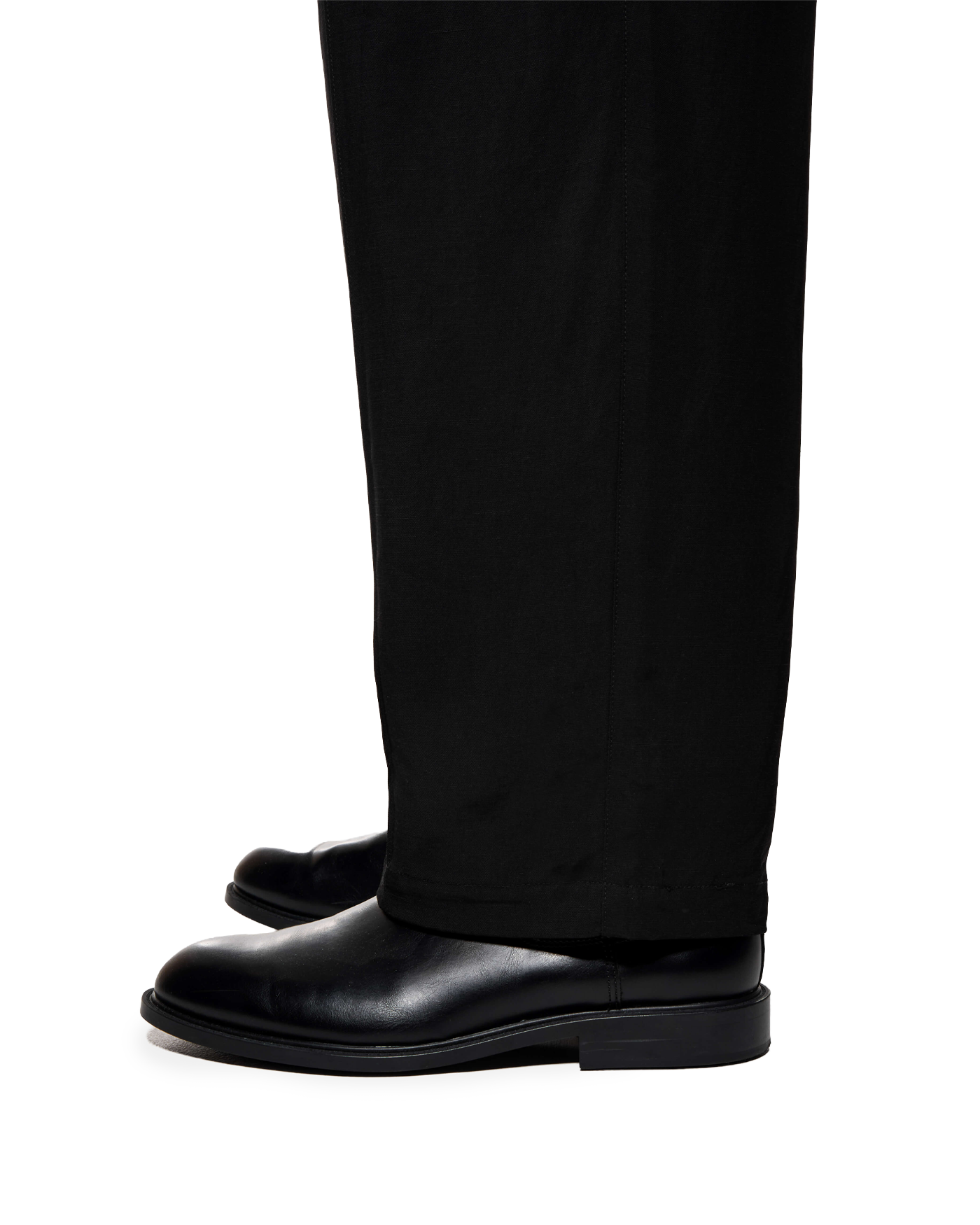 PLEATED SUIT PANTS BLACK
