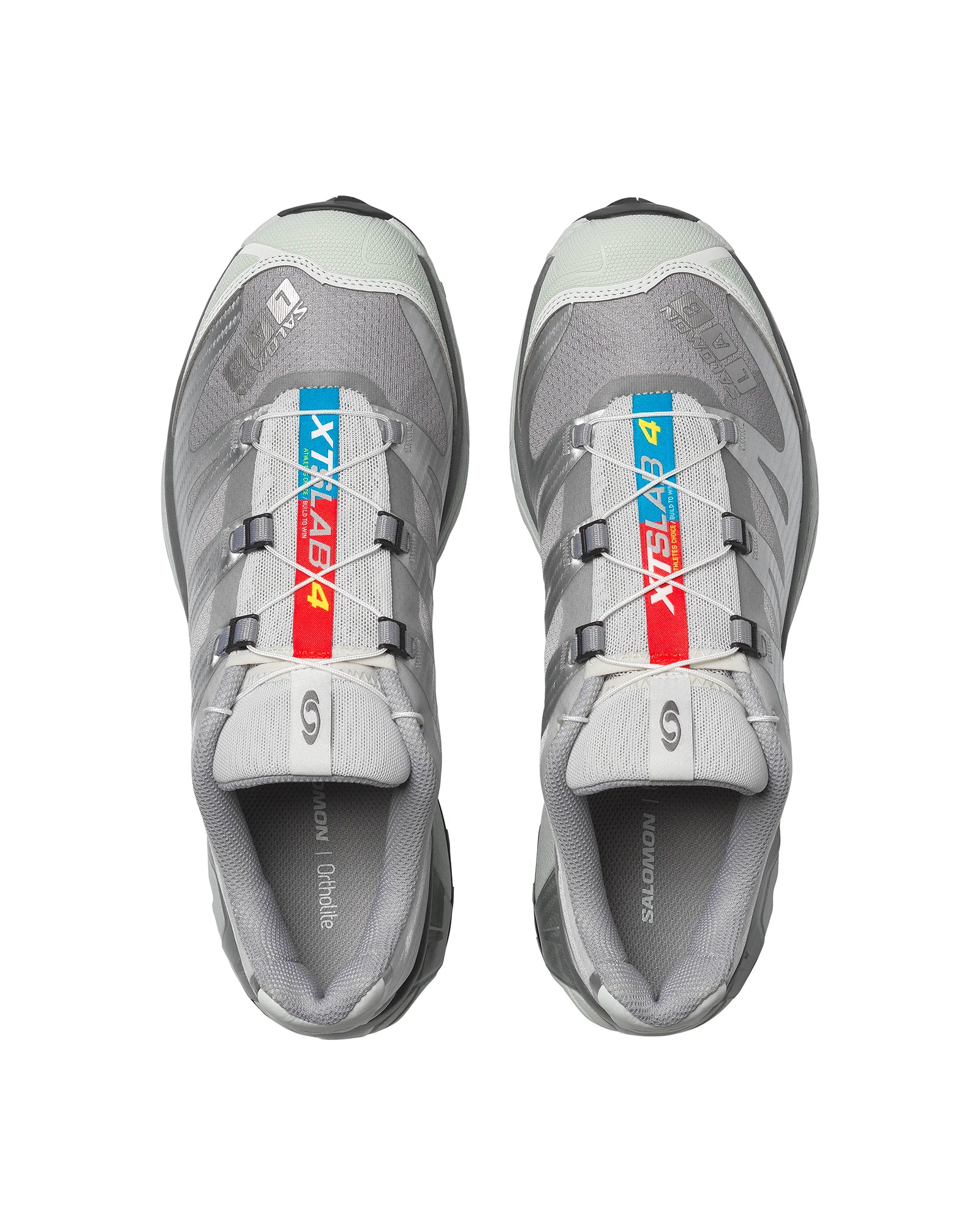 Sneakers Salomon XT-4 OG gris clair Sharkskin et blanc vue dessus
