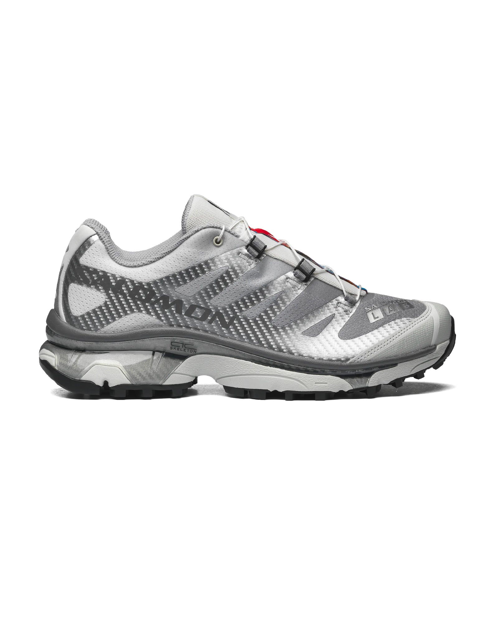 Sneakers Salomon XT-4 OG gris clair Sharkskin et blanc profil gauche
