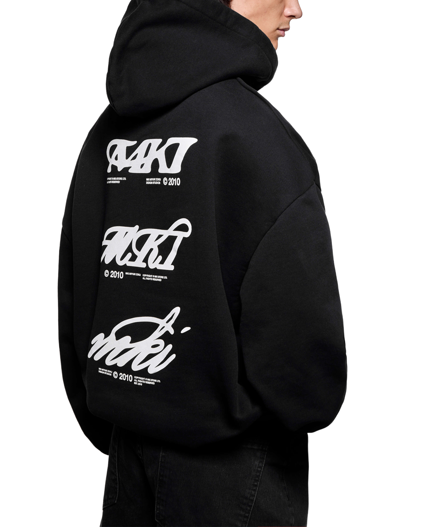 STACK HOODY BLACK