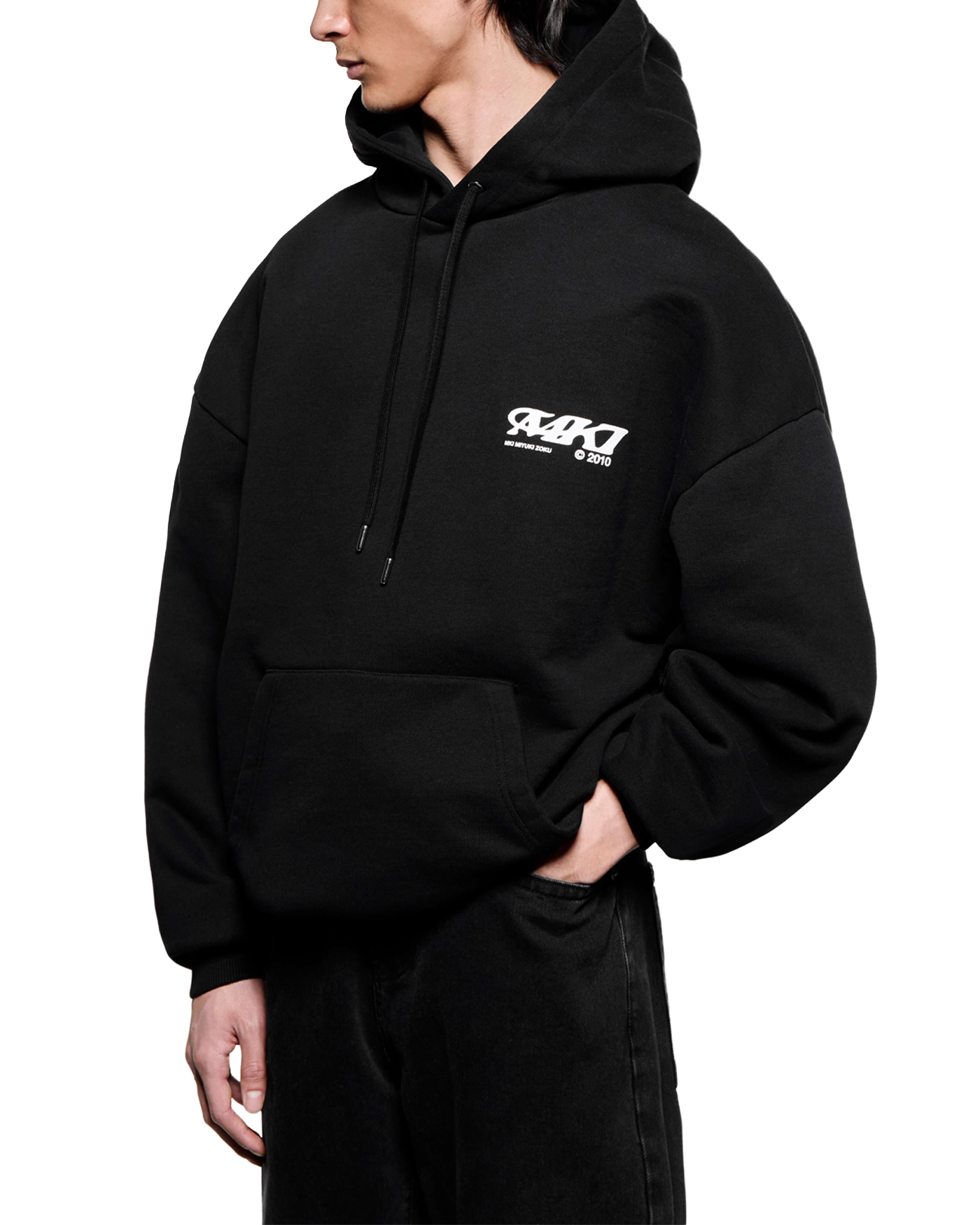STACK HOODY BLACK