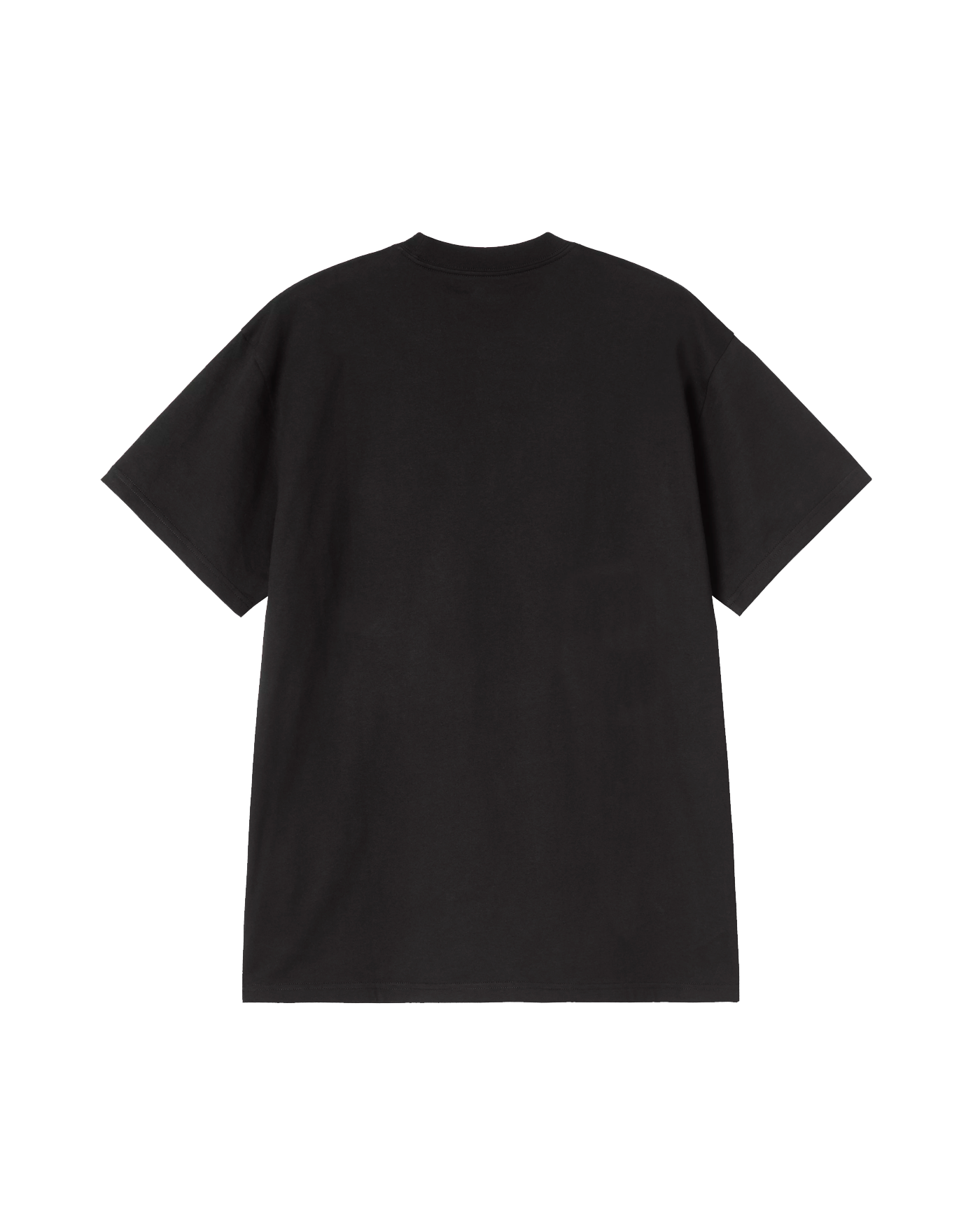 T-shirt Carhartt WIP Gracious noir manches courtes dos à plat