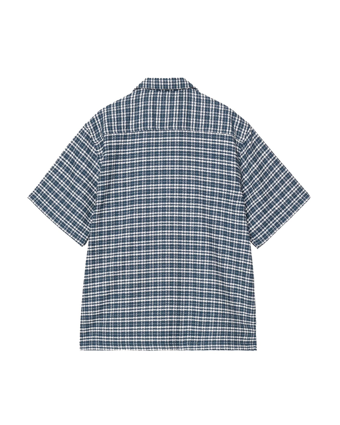 Chemise manches courtes Carhartt WIP bleue à carreaux Kander dos