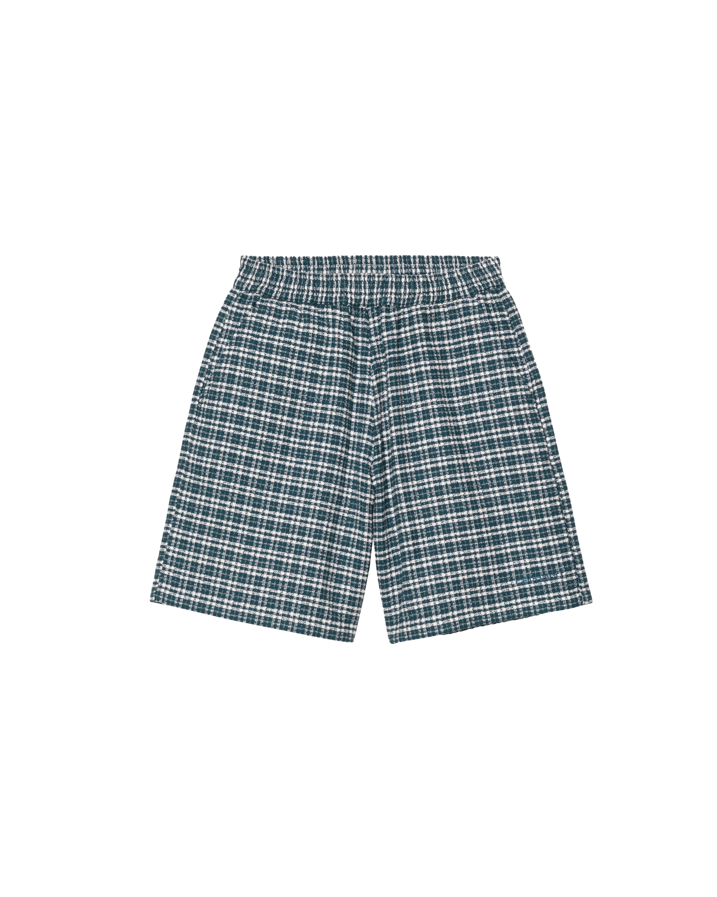 Short à carreaux Kander Carhartt WIP bleu marine et blanc face