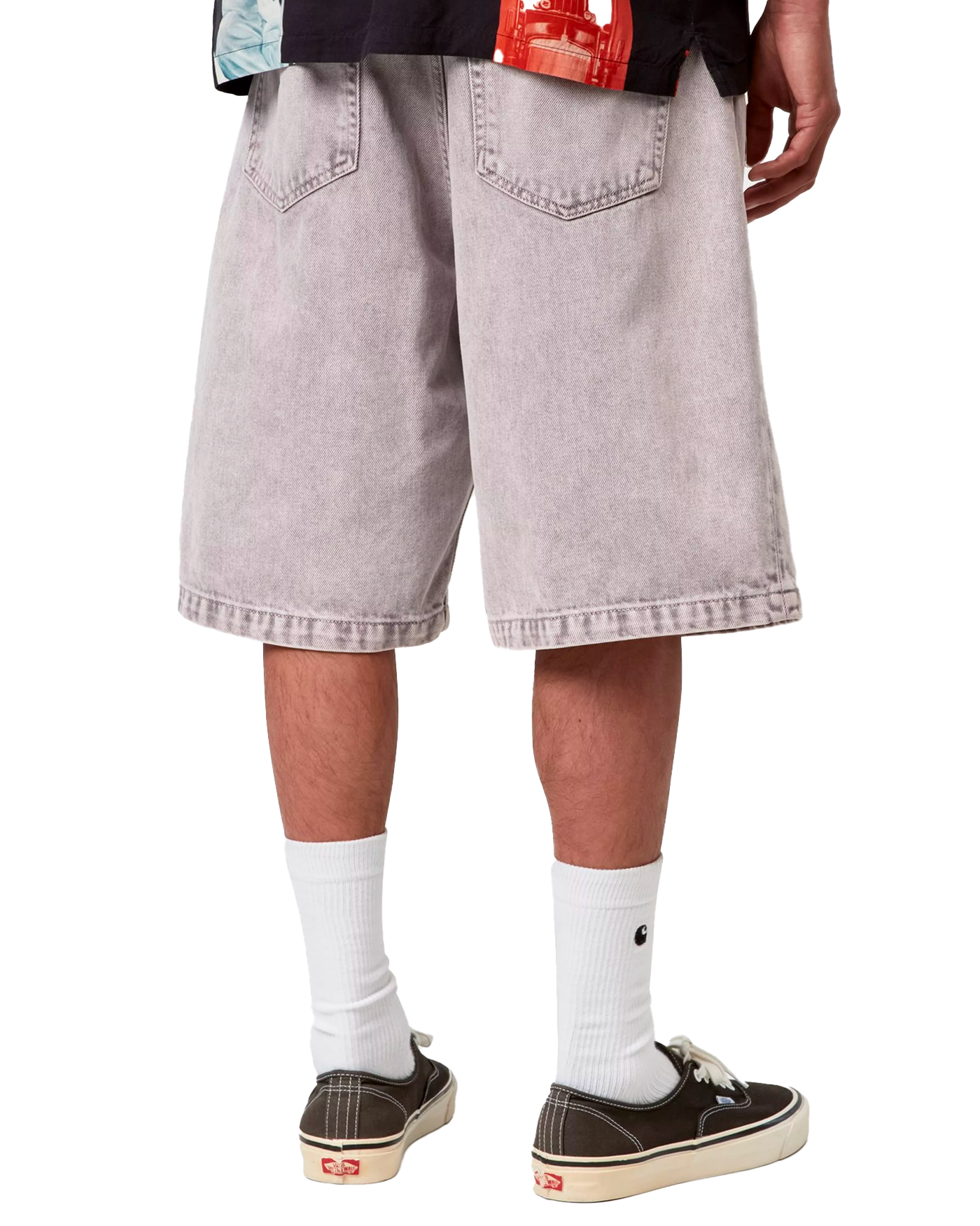 Short denim Carhartt WIP Landon Shale gris violet délavé dos